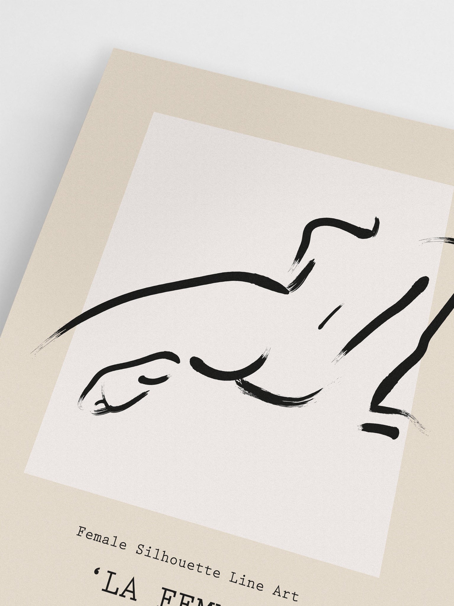 Female Silhouette Minimalist Bedroom Wall Art