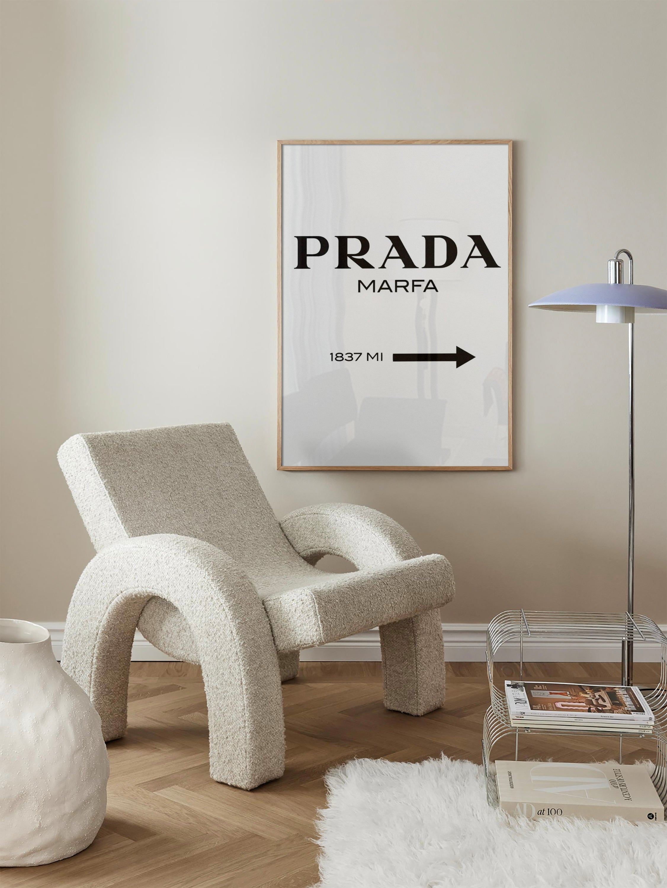 Prada Road Sign poster