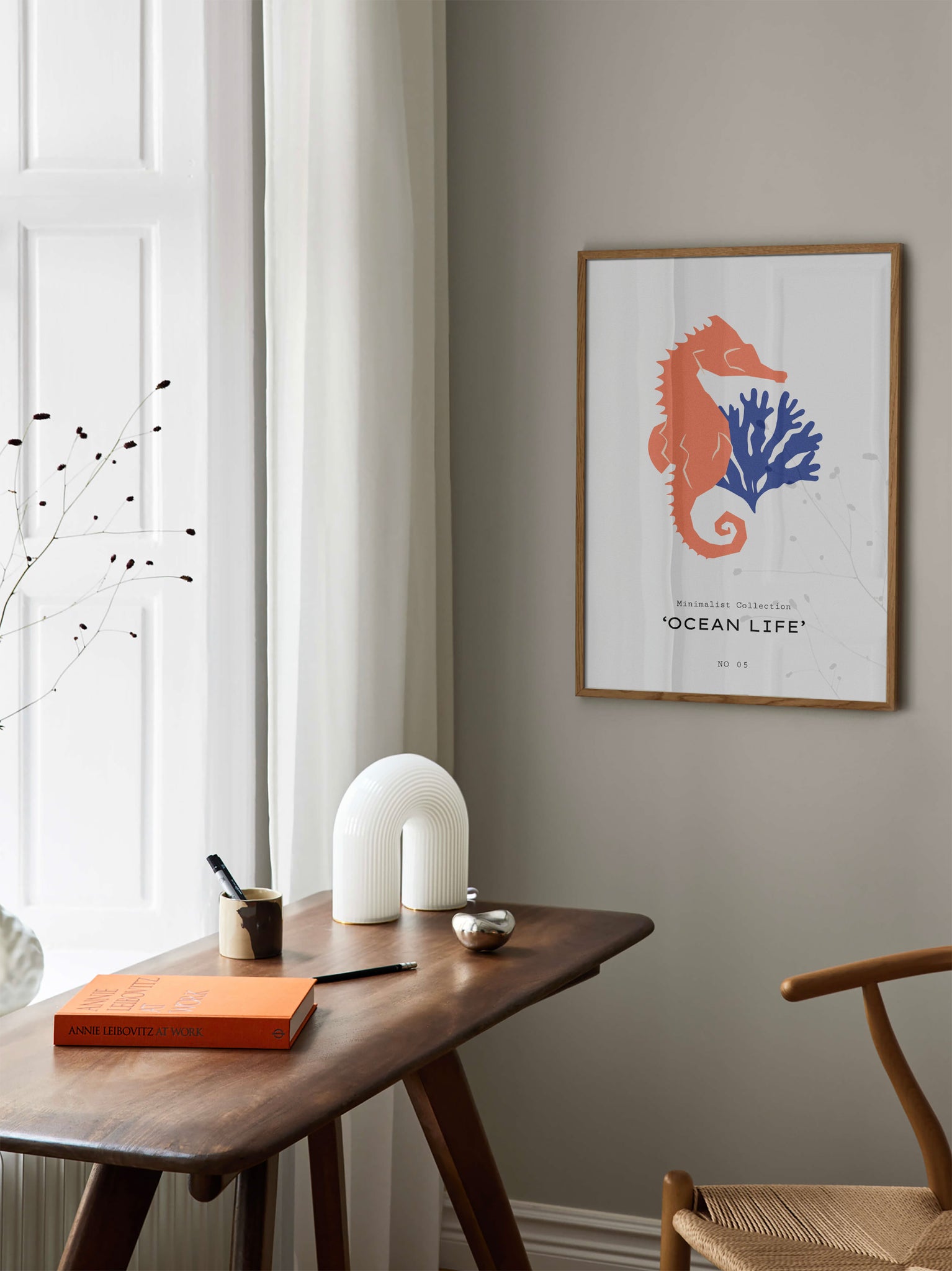Seahorse & Coral