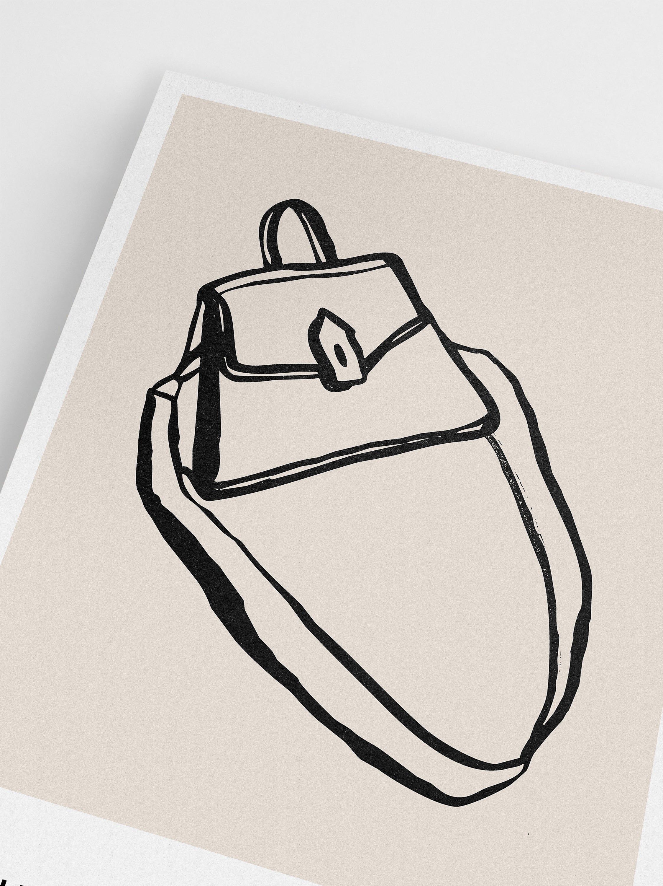 Simplicity Purse Sketch Poster 