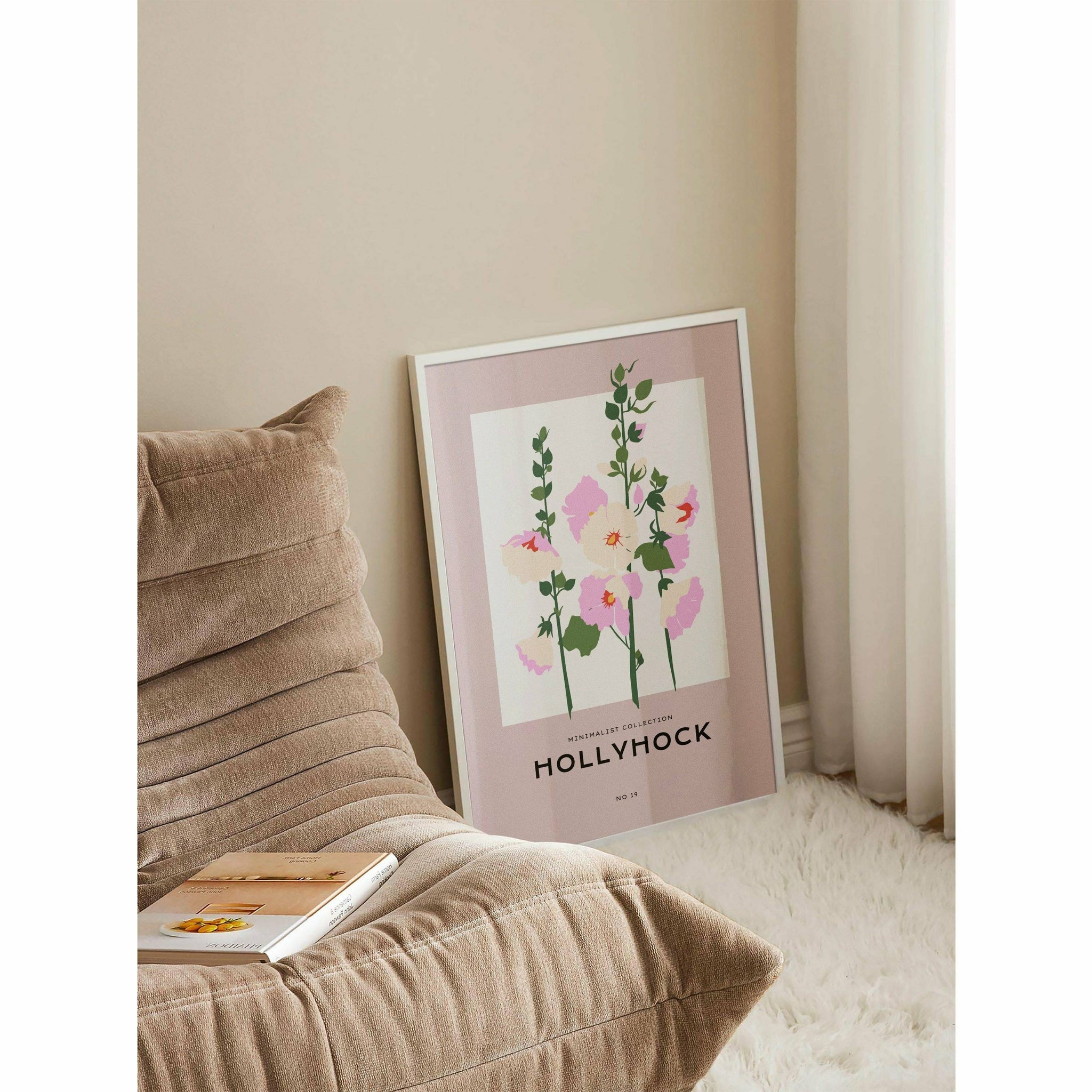 Hollyhock Bedroom Poster