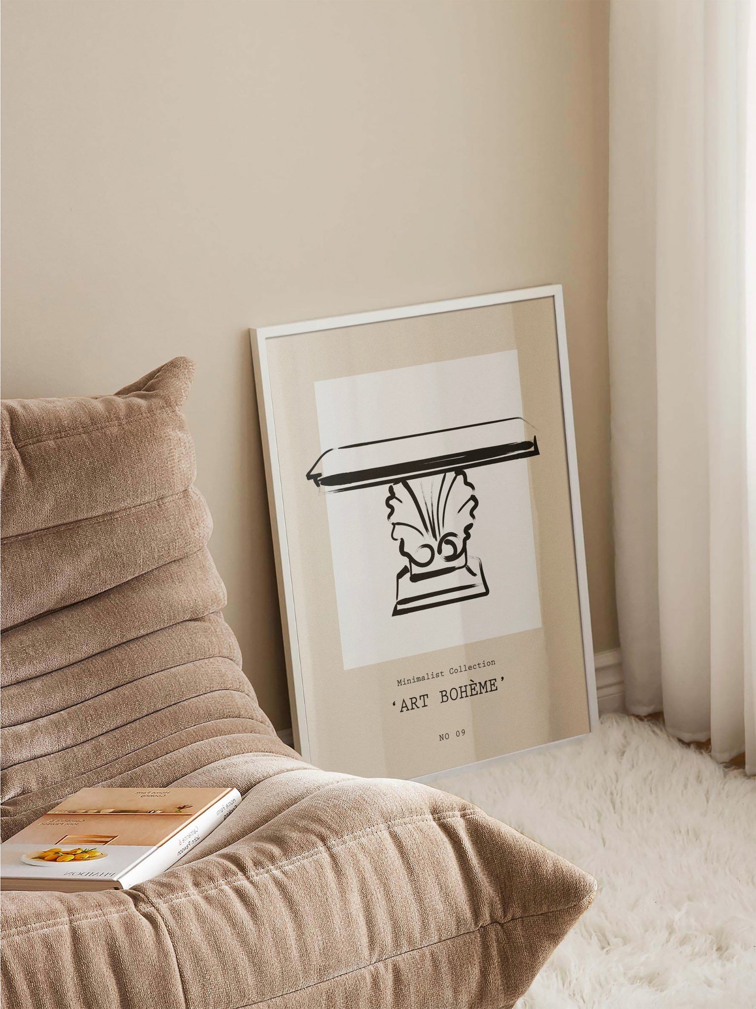 Pedestal Bedroom Poster