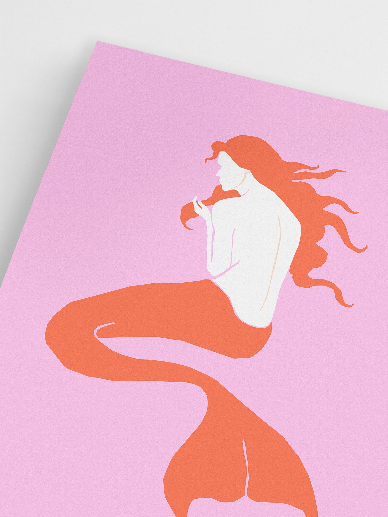 Abstract Mermaid Wall Art
