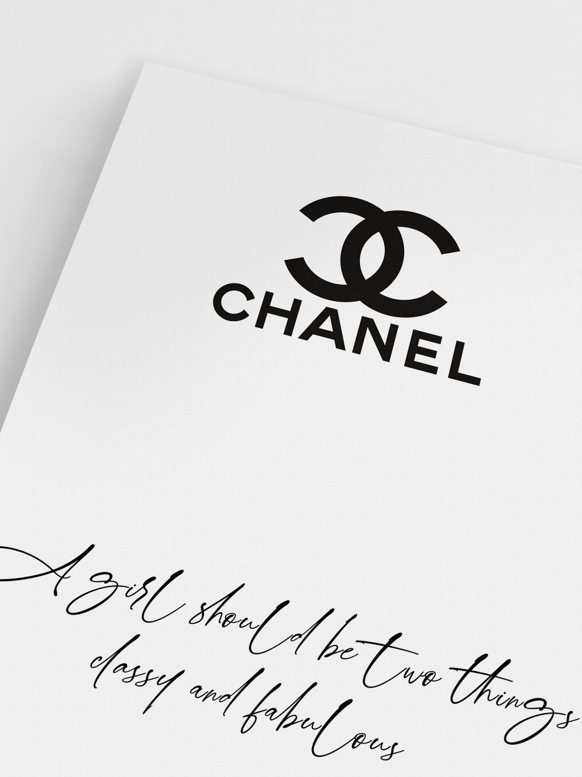 Chanel Classy & Fabulous wall art