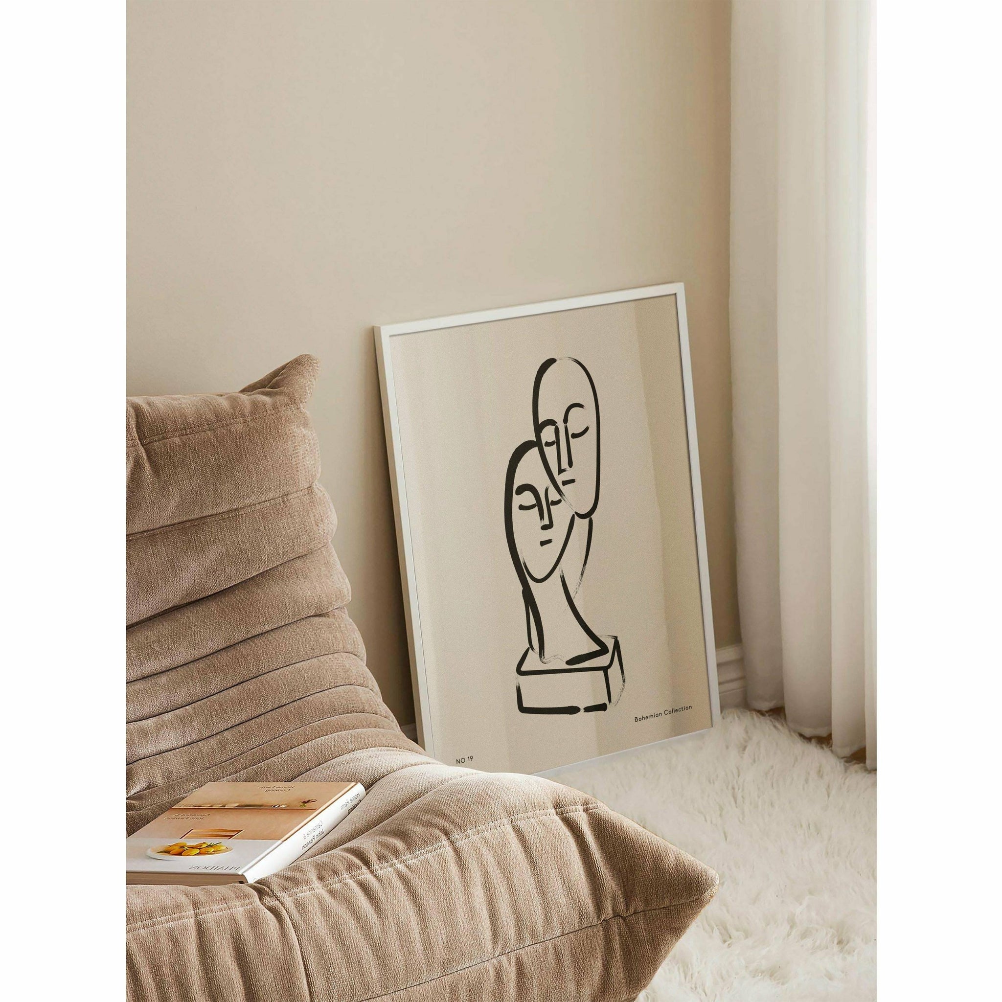 Face Sculpture Poster