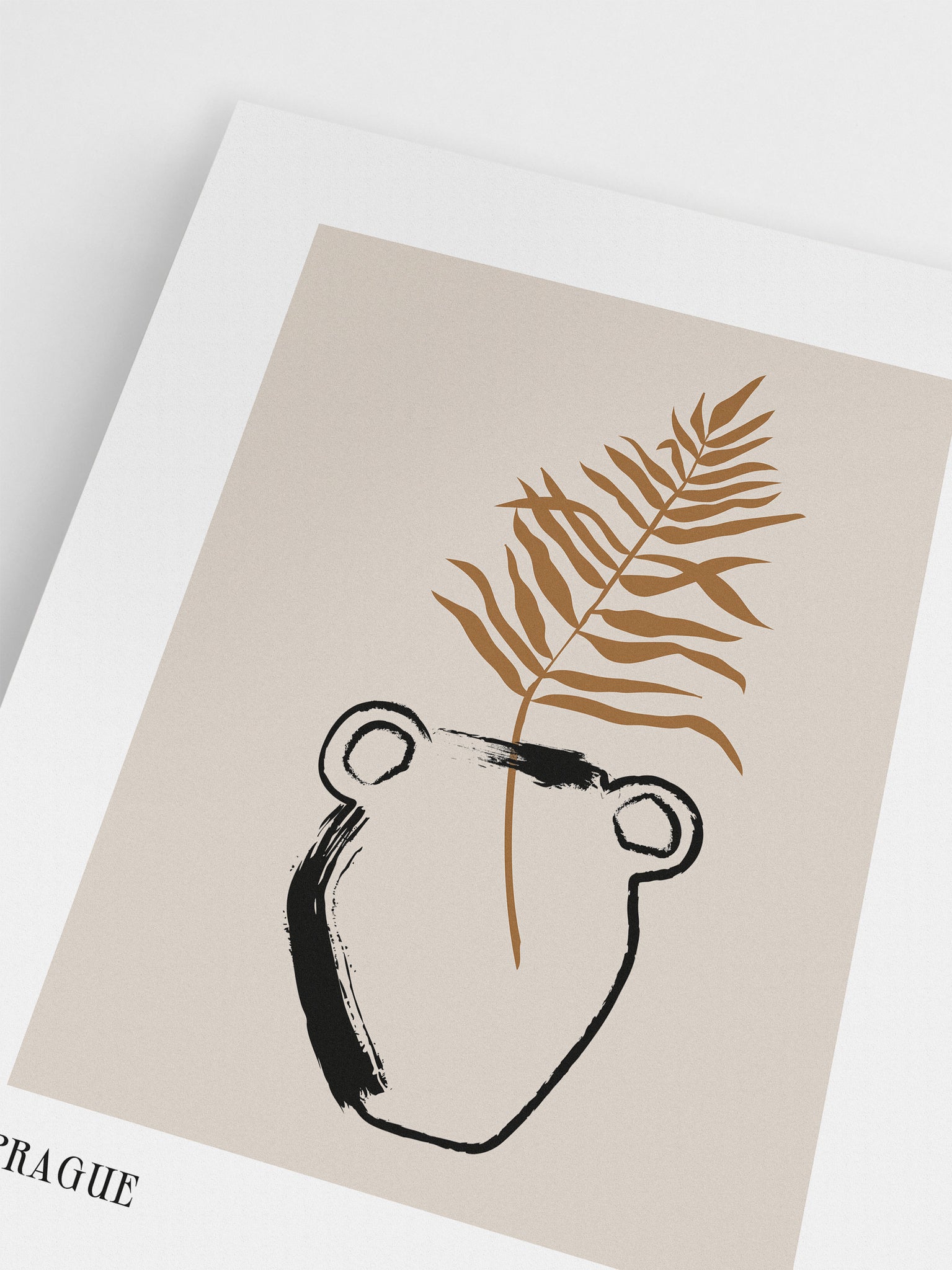 Prague Palm Poster