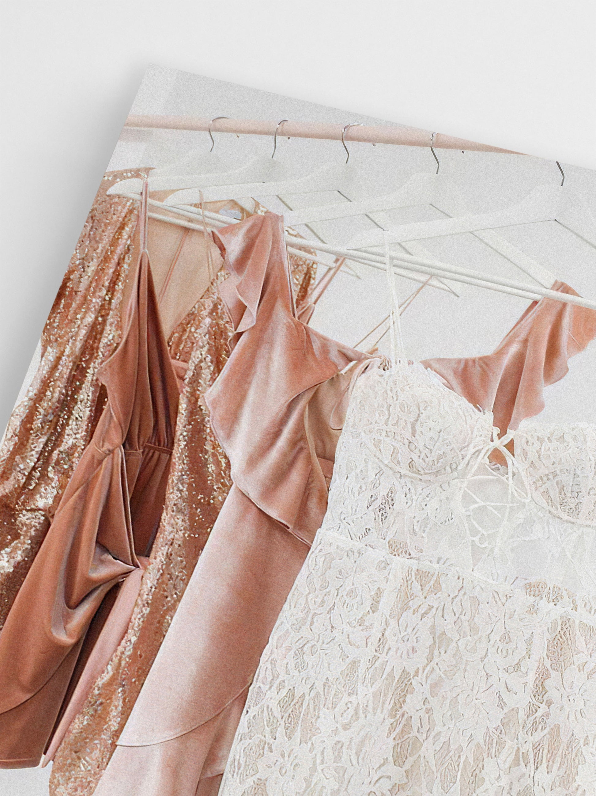 Blush Dresses wall art