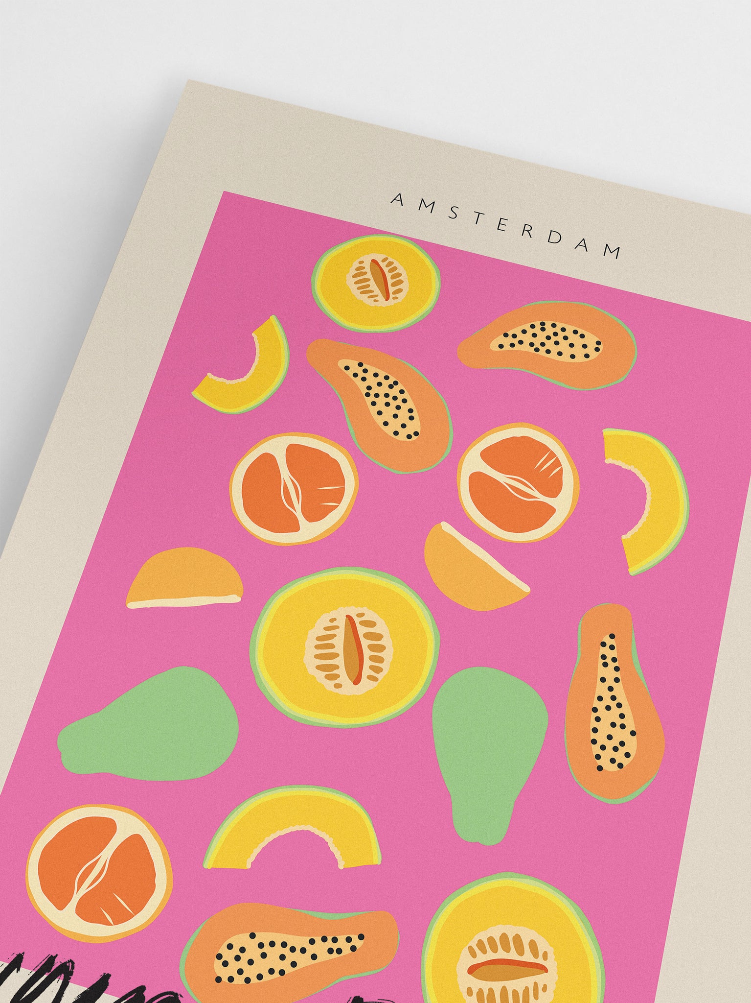 Amsterdam Farmer’s Basket Poster