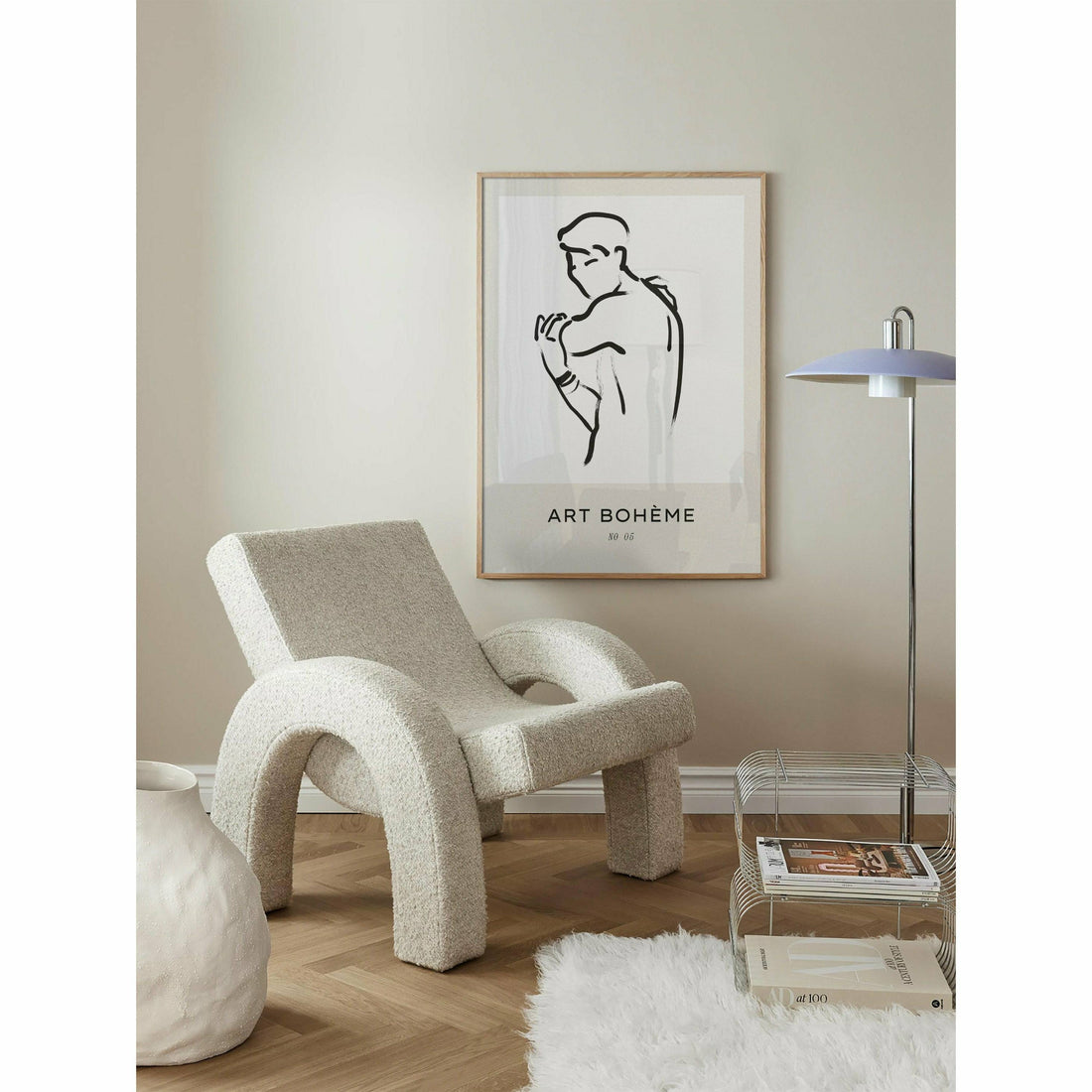 Abstract Figure Bedroom Wall Art