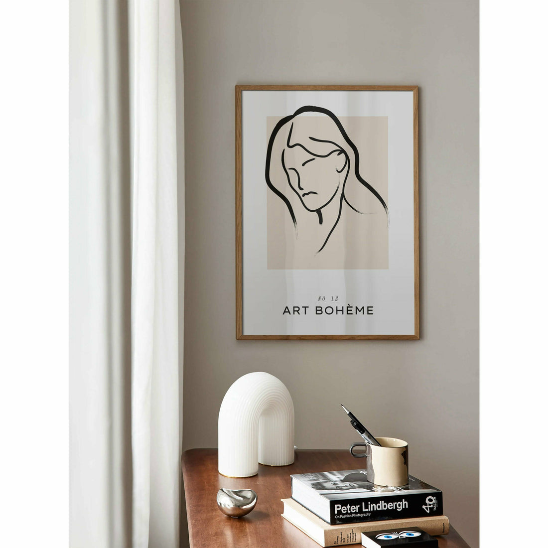 Abstract Brush Bedroom Art