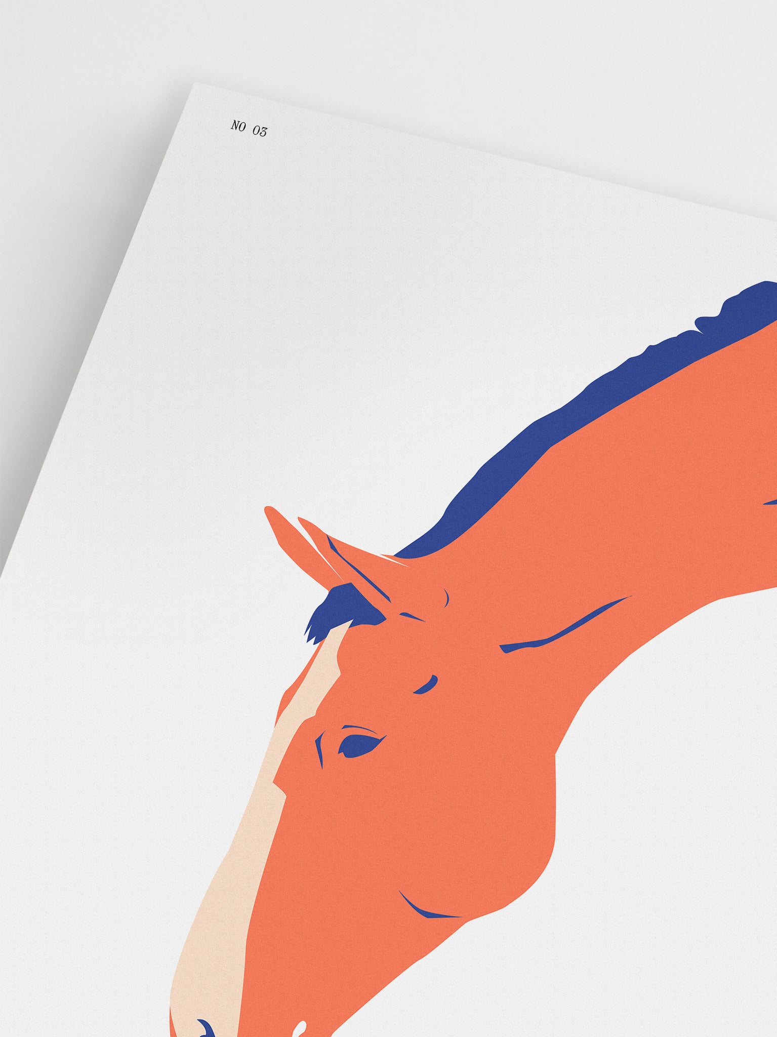 Minimalist Horse Drawing Wall Art