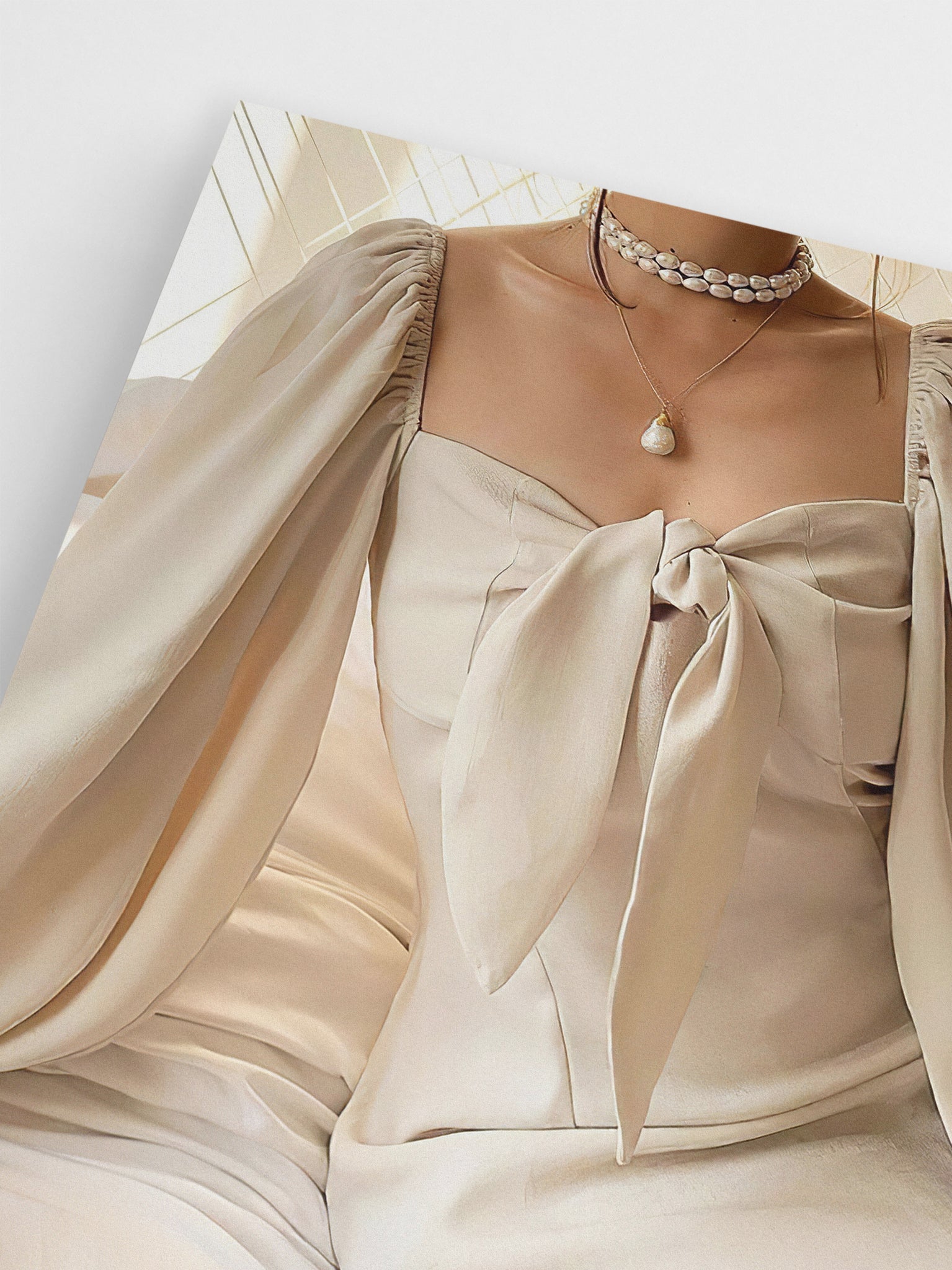 Beige Dress wall art