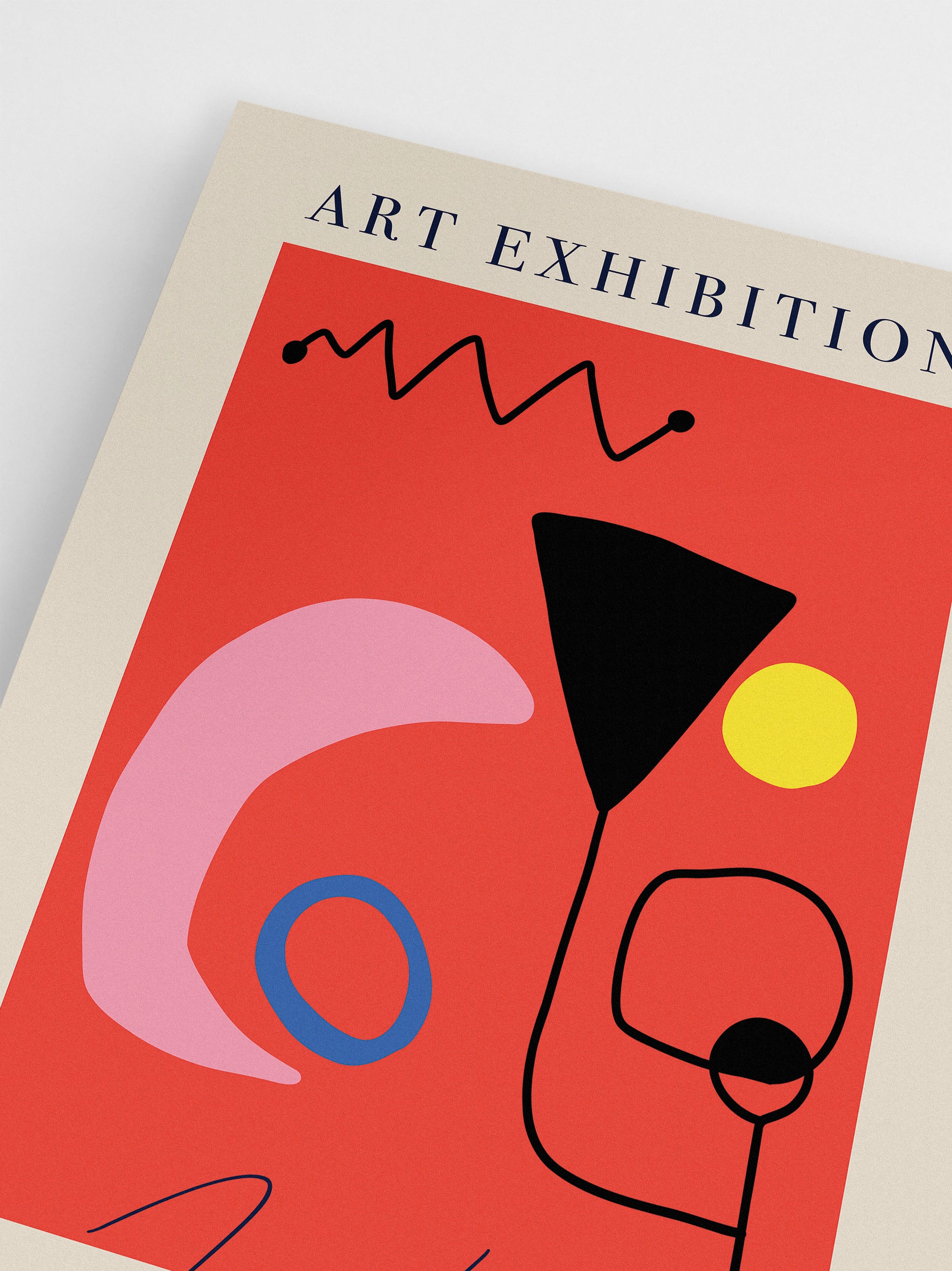 Joan Miró Red Moon Poster