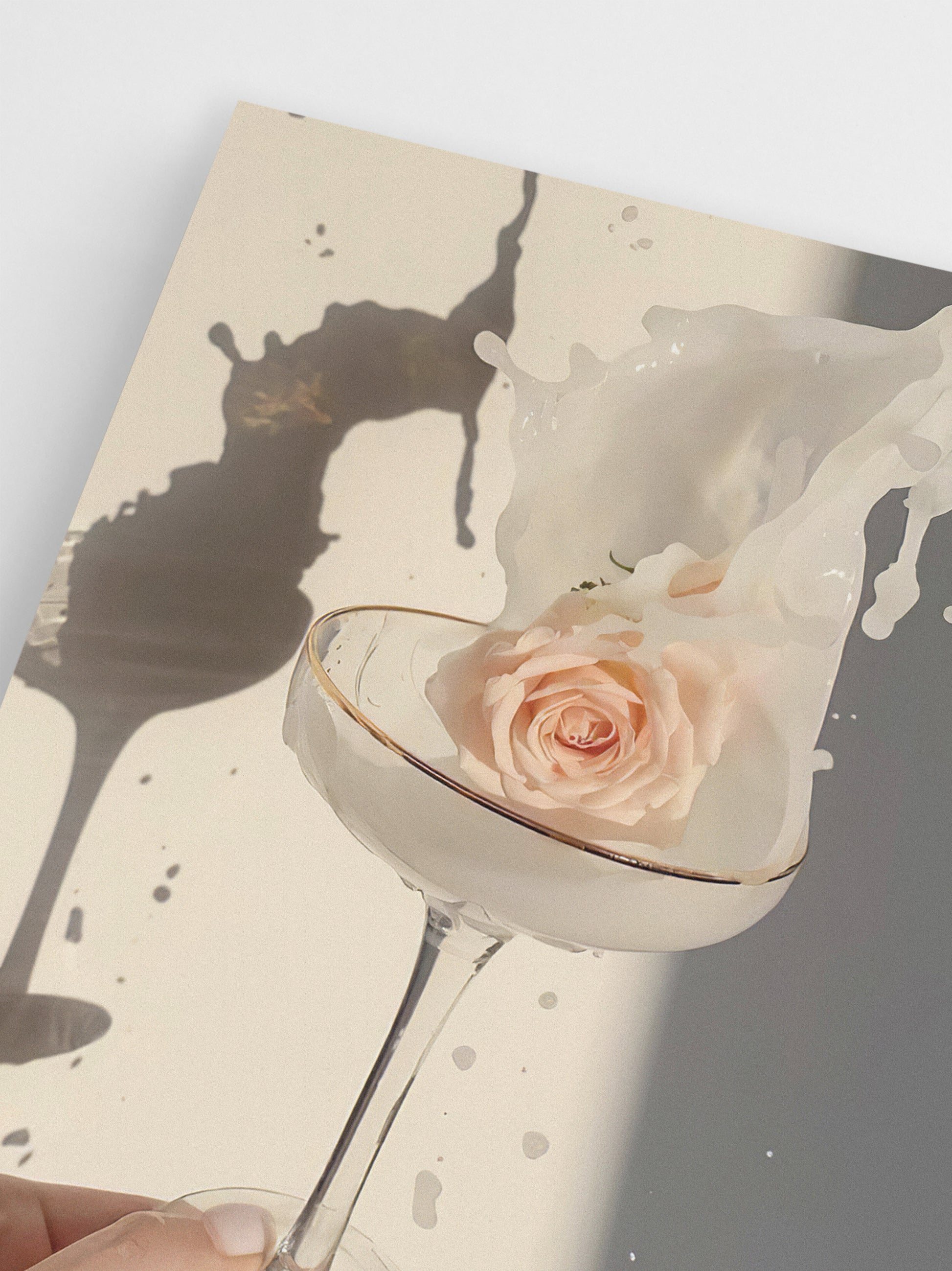 Rosy Champagne wall art