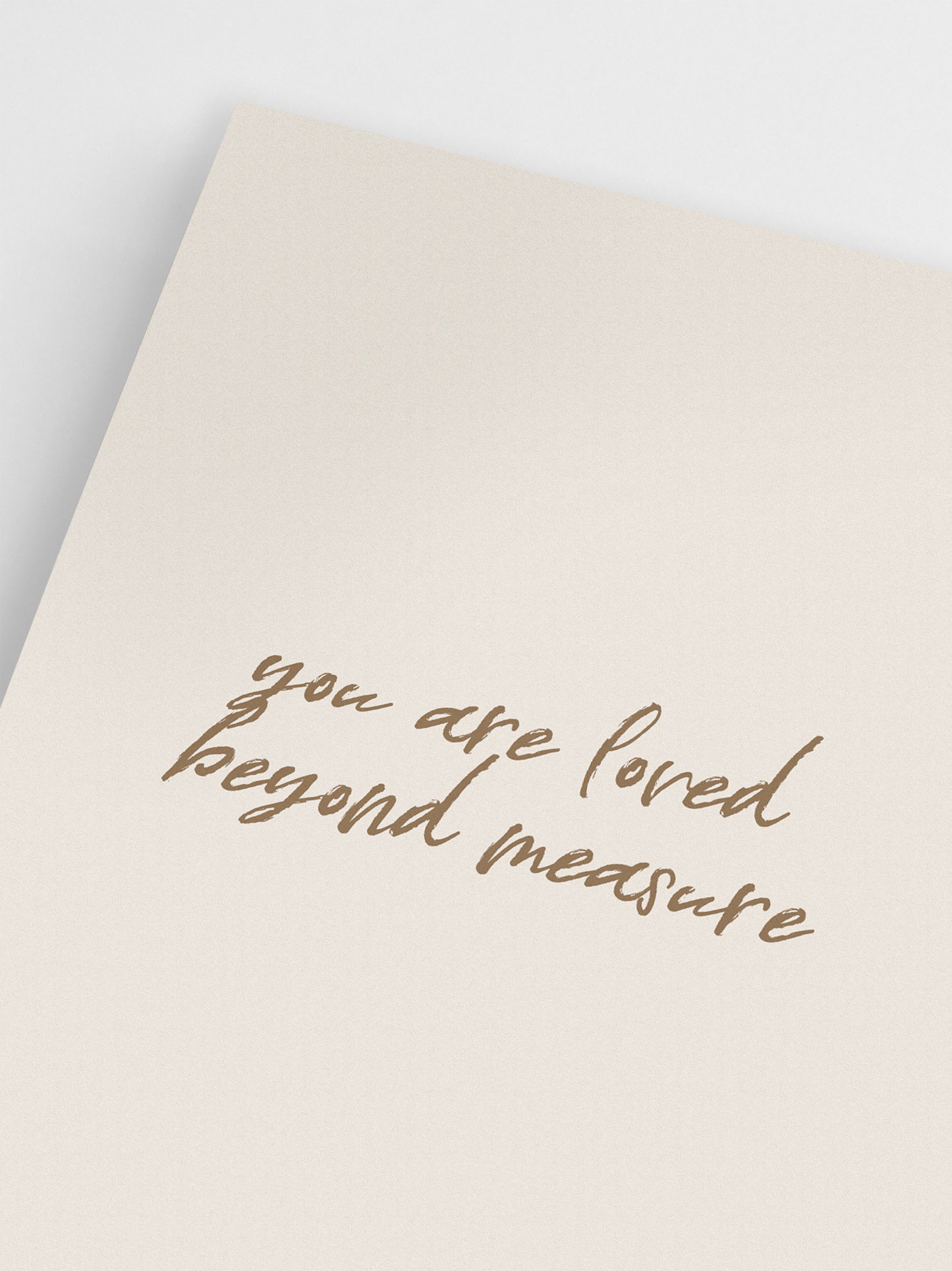 Loved Beyond Measure wall art