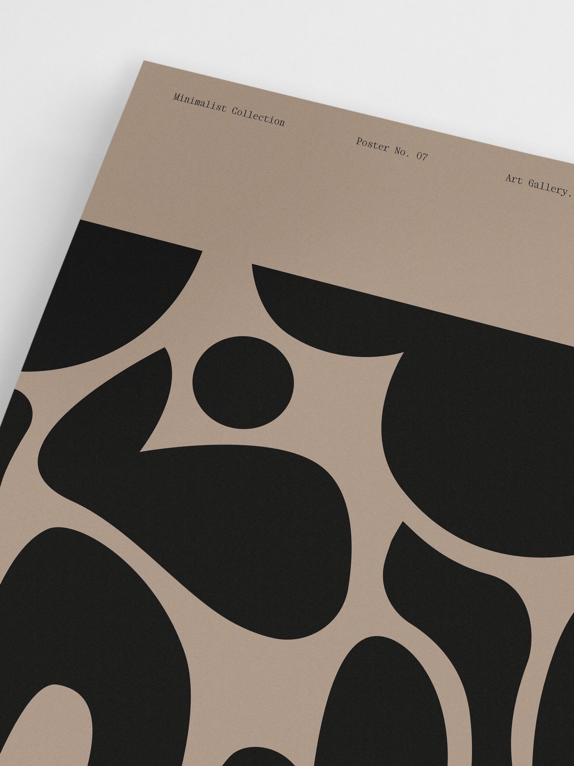 Minimalist Black & Beige Poster