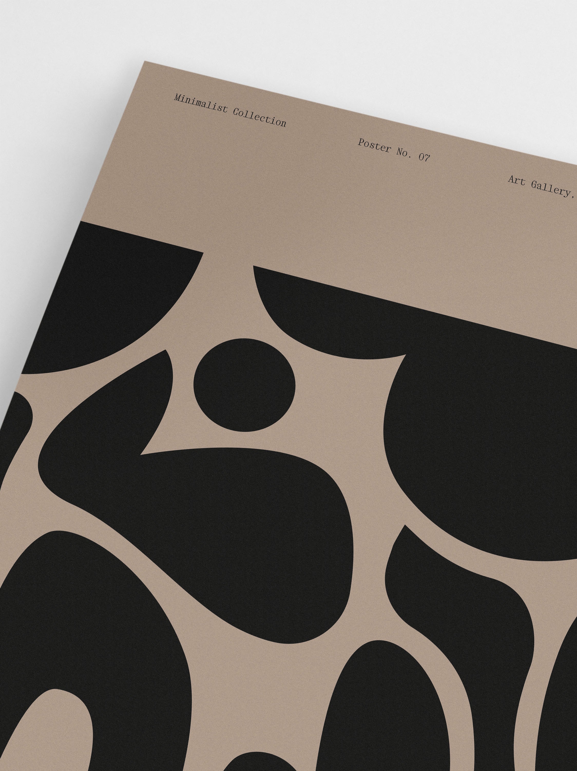 Minimalist Black & Beige Poster