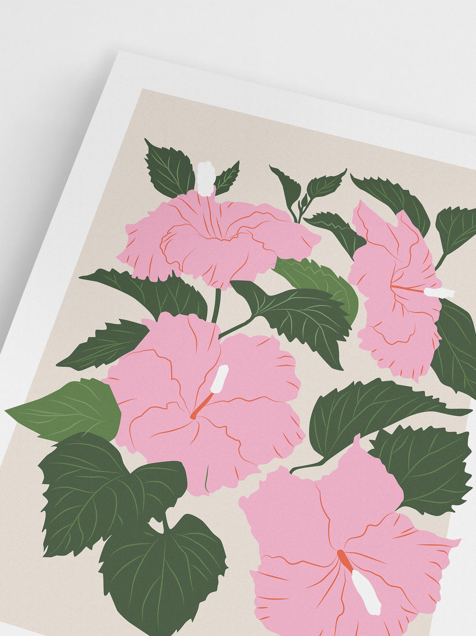 Pink Hibiscus Wall Art