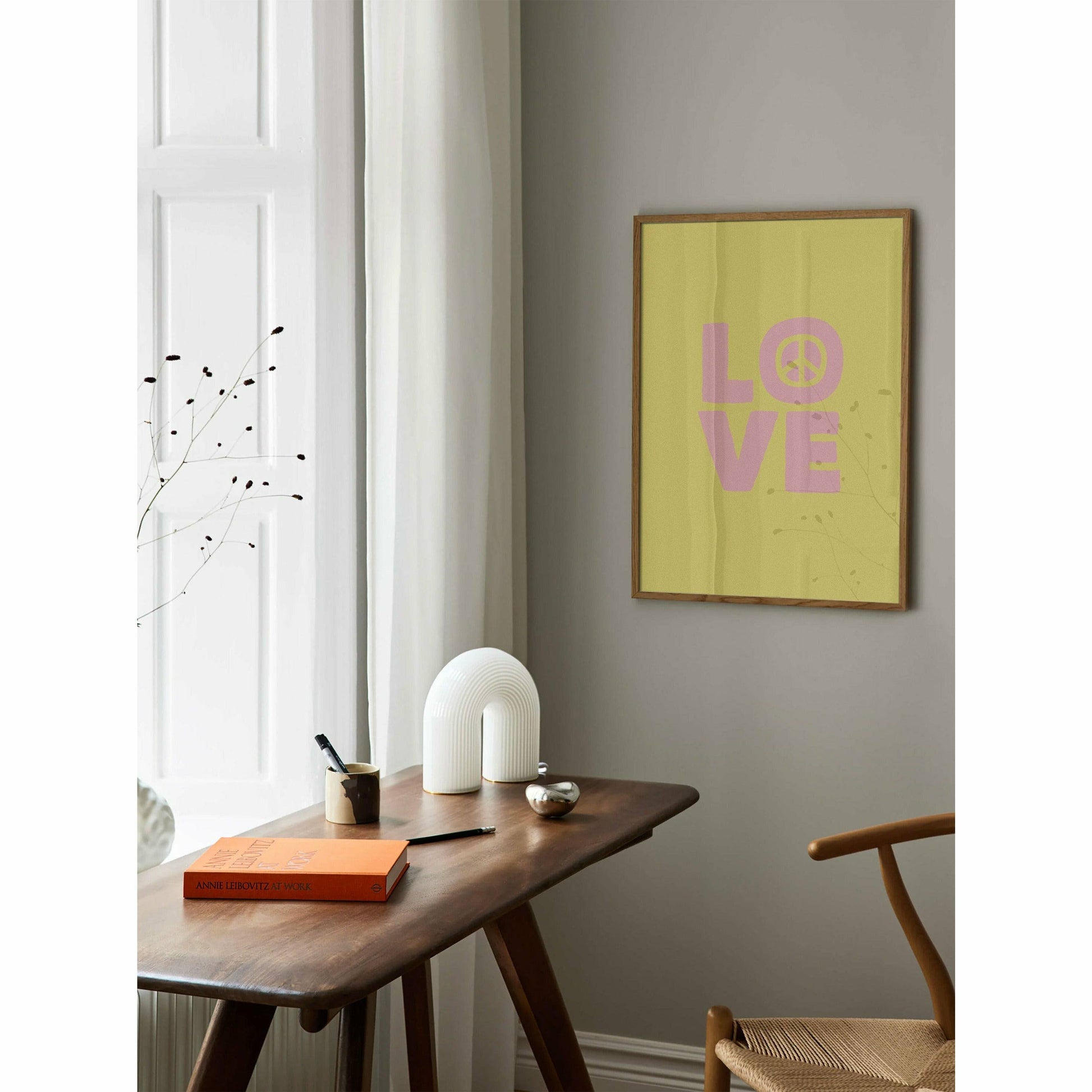 Love Retro Digital Poster
