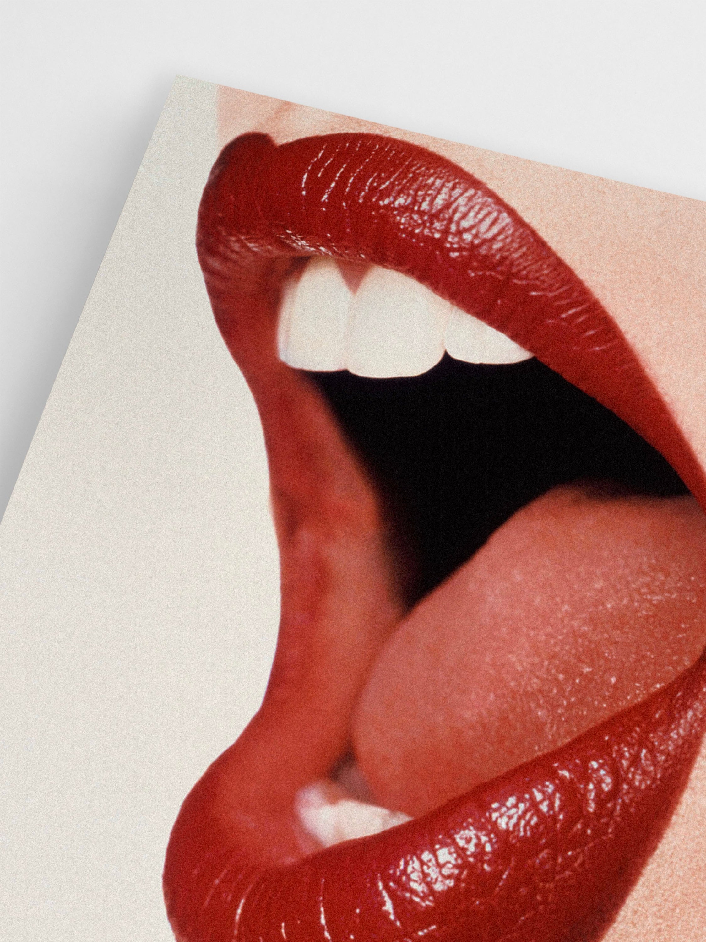 Shouting Red Lips wall art