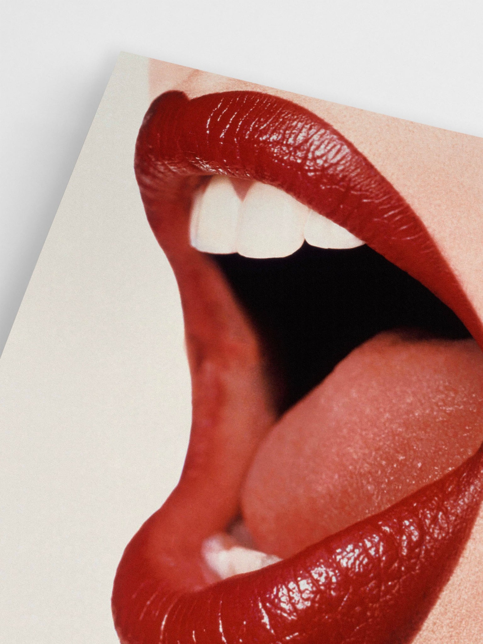 Shouting Red Lips wall art