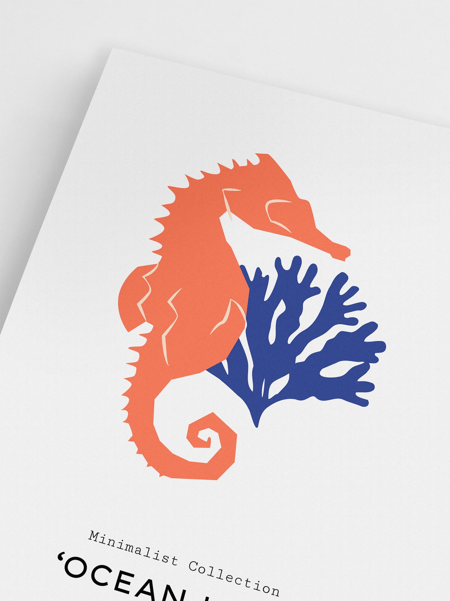 Seahorse & Coral Wall Art