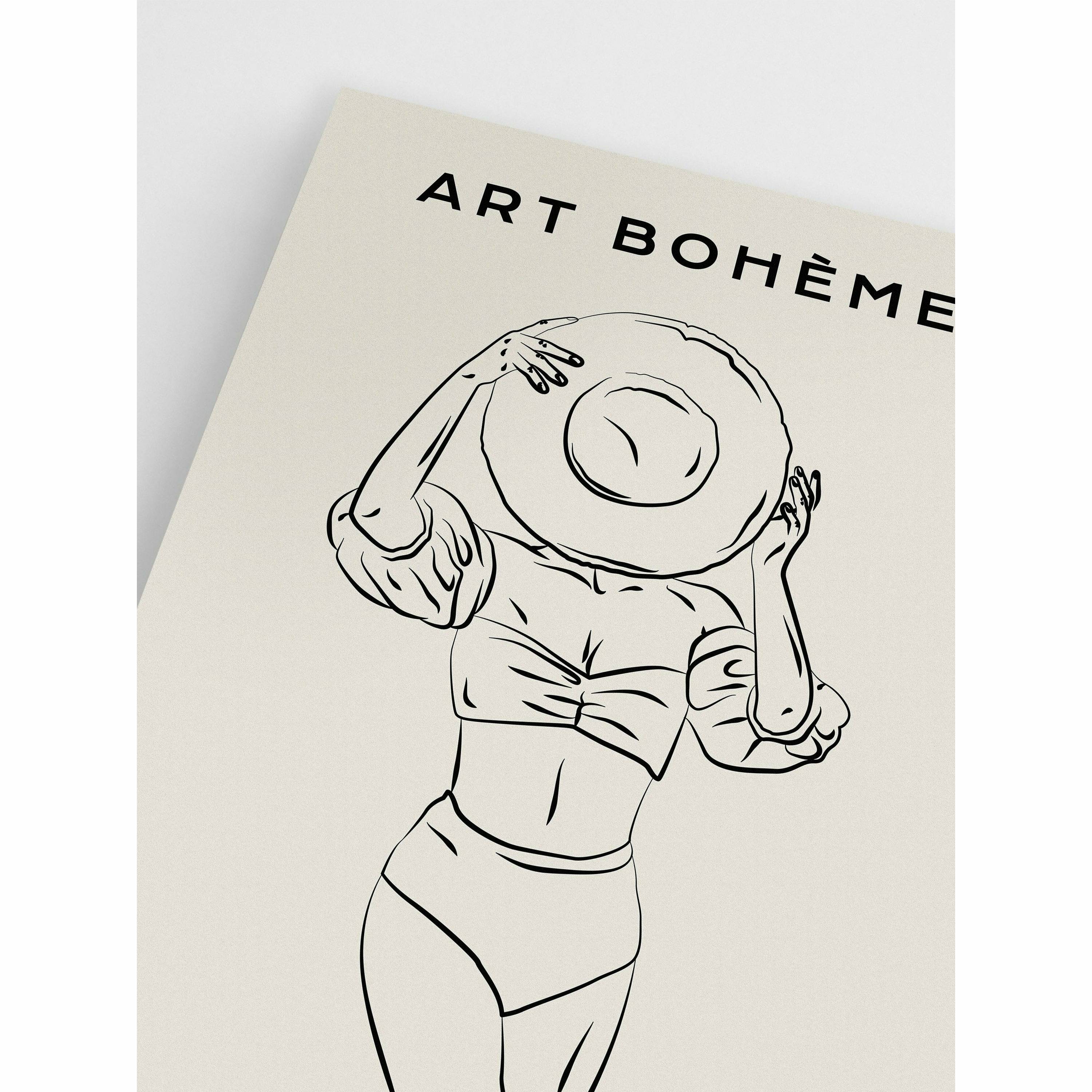 Sunbathing Woman Wall Art