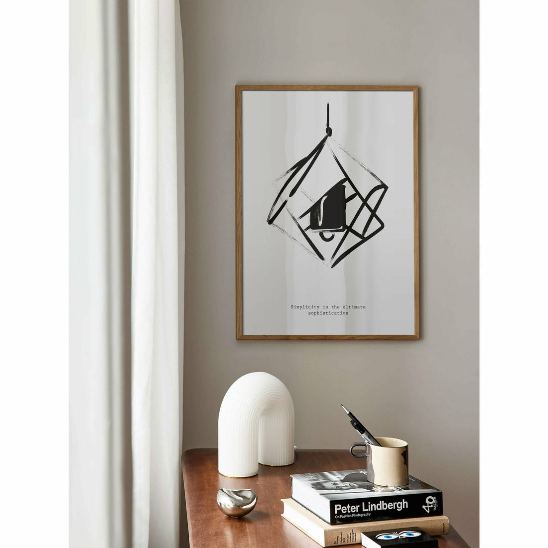 Minimalist Light Brushed Wall Art
