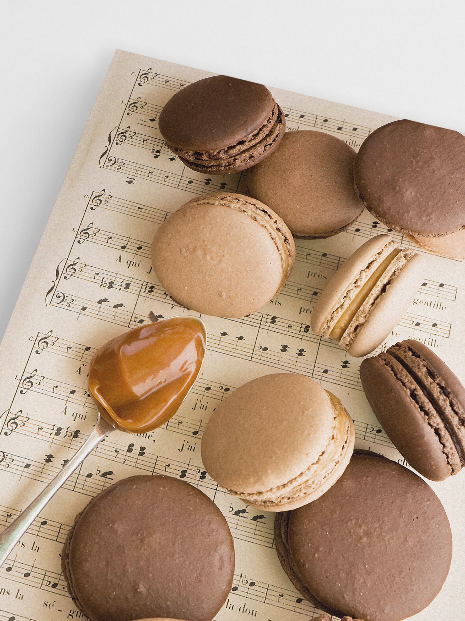 Neutral Macaroons wall art