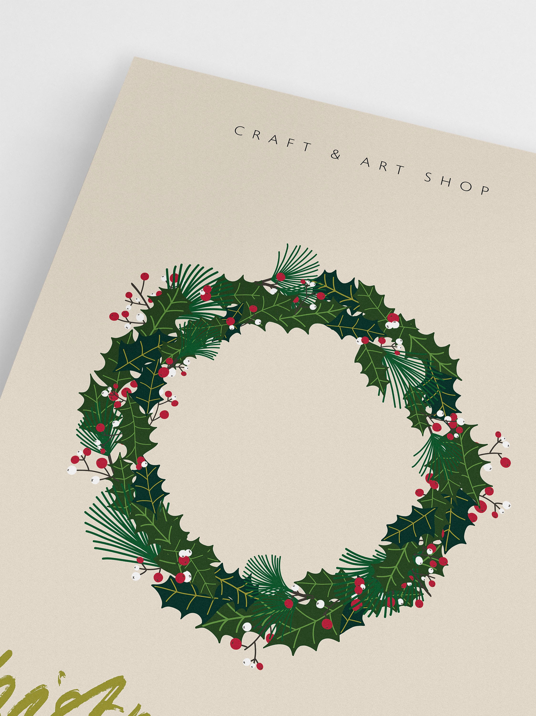 Christmas Market Paris Poster
