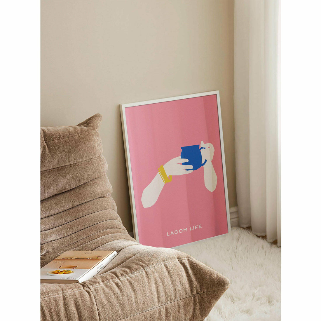 Holding a Mug Bedroom Wall Art