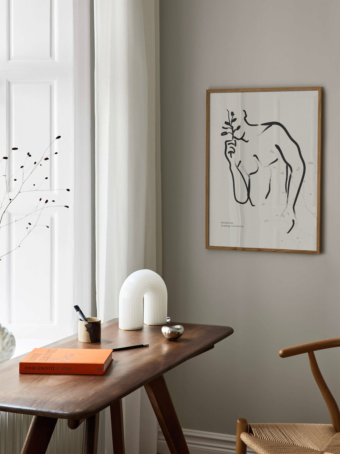 Male Figure Minimalist Bedroom Wall Art