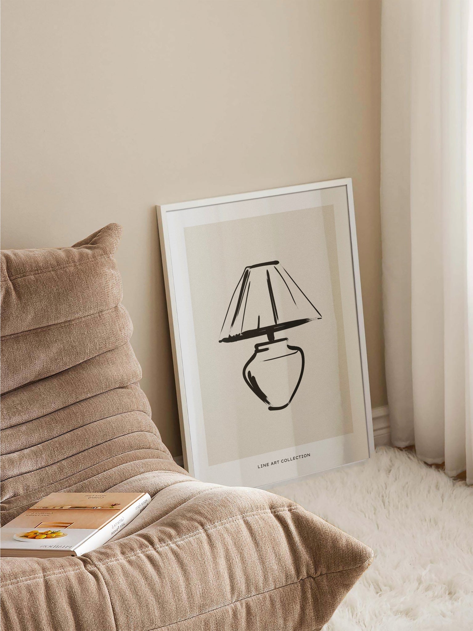 Lamp Drawing Art Decor