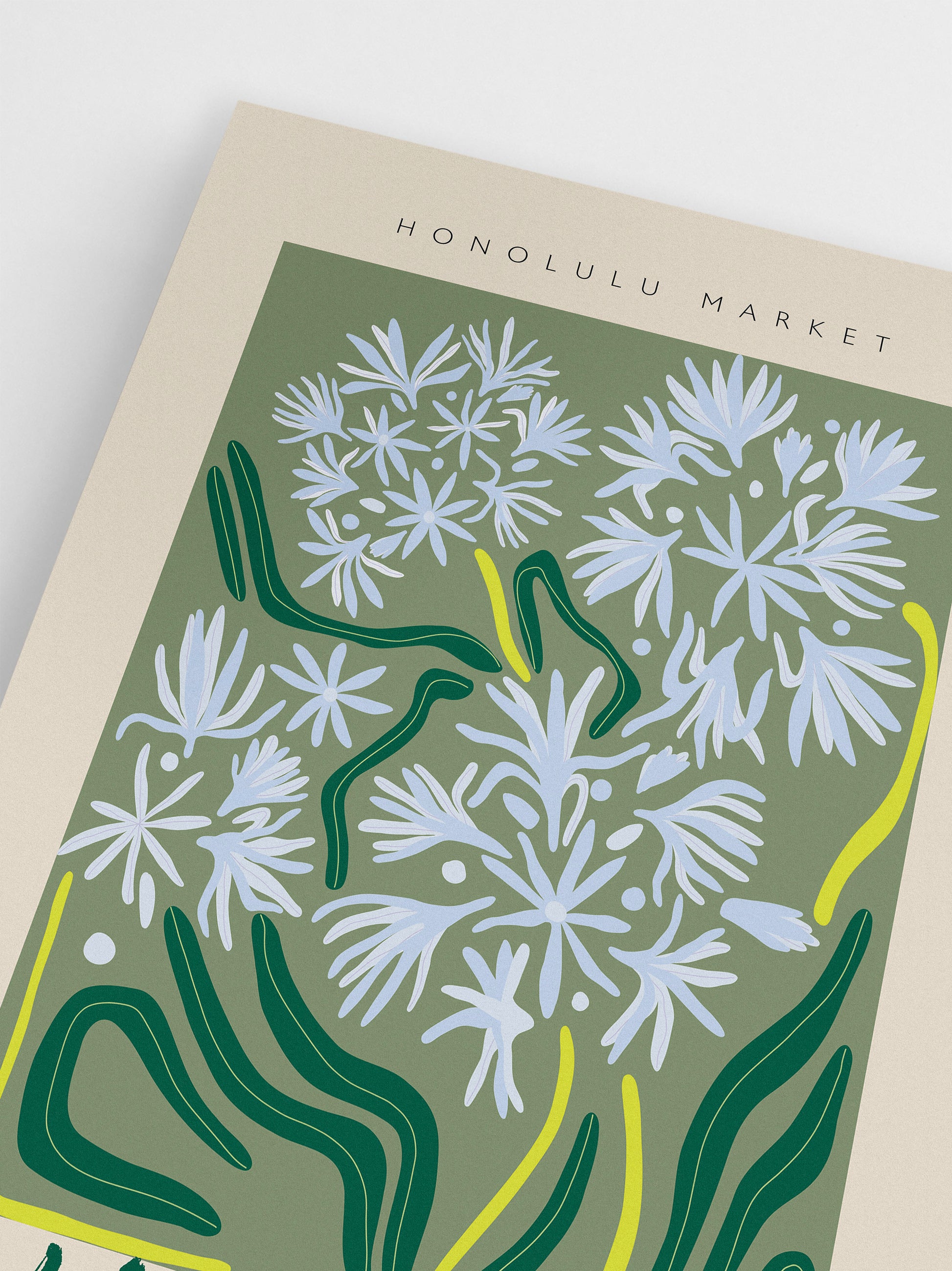 Honolulu Market Blossoms Poster