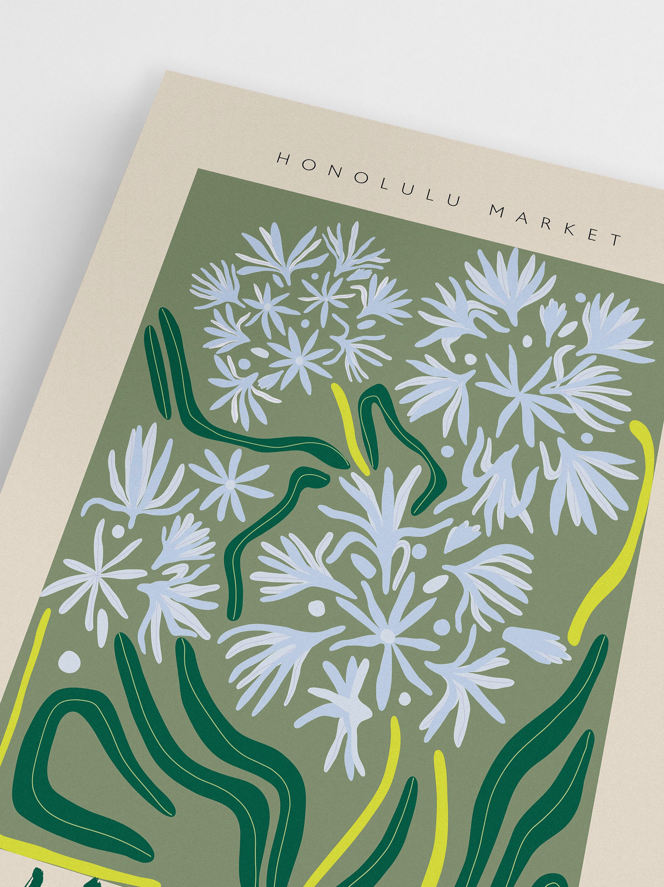 Honolulu Market Blossoms Poster