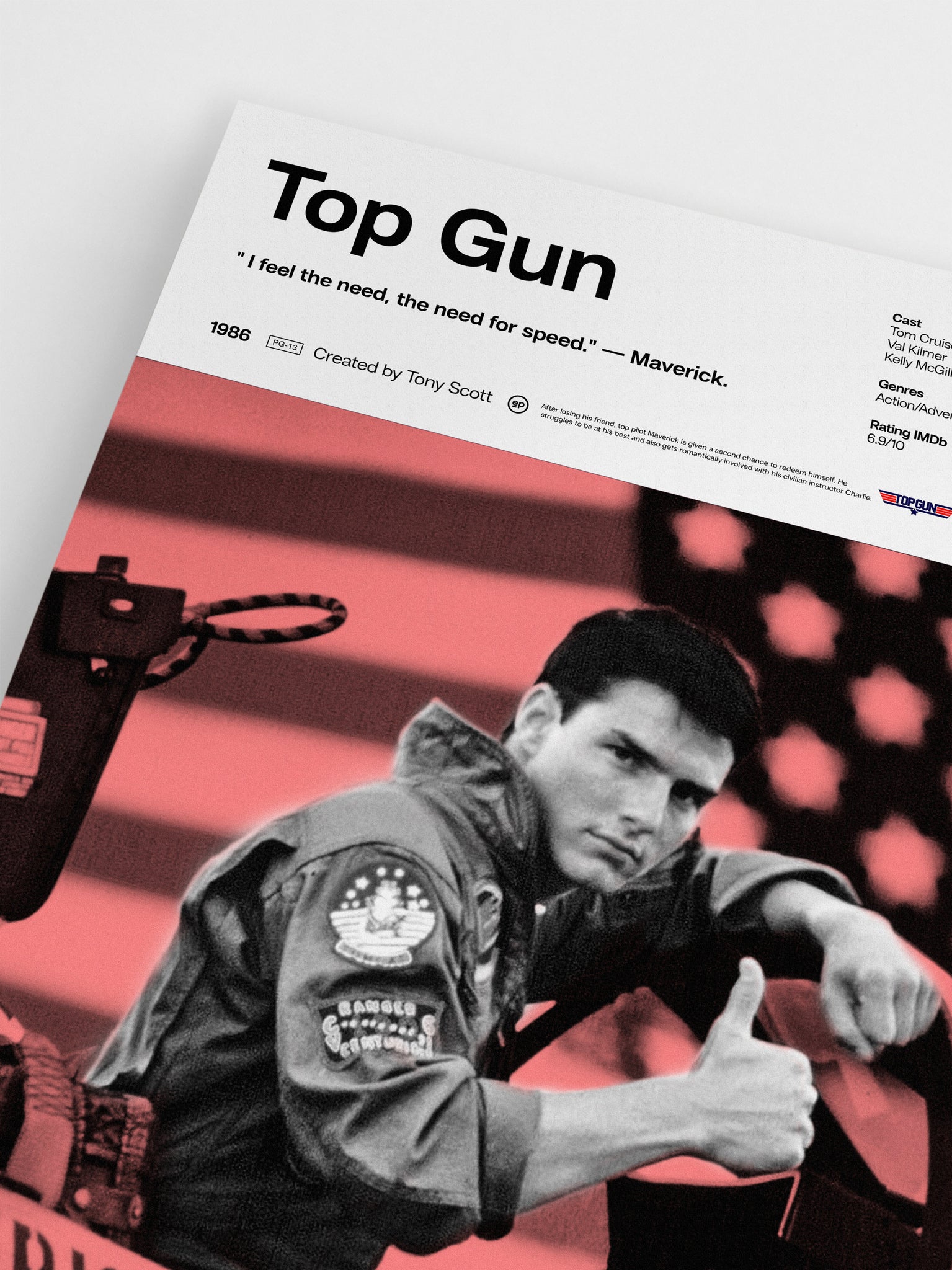 Top Gun Movie Poster wall art
