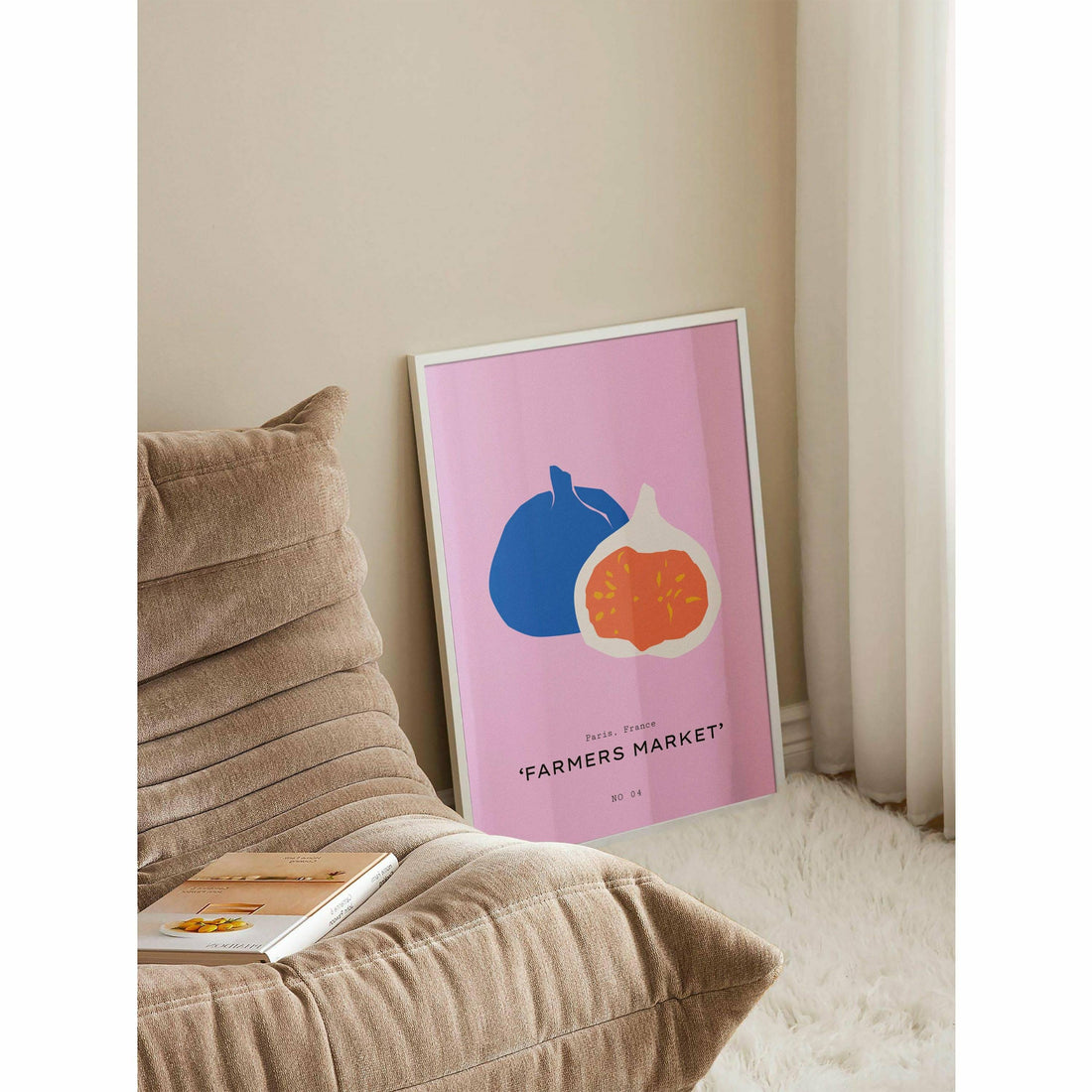 Pomegranate Minimalistic Kitchen Art Decor