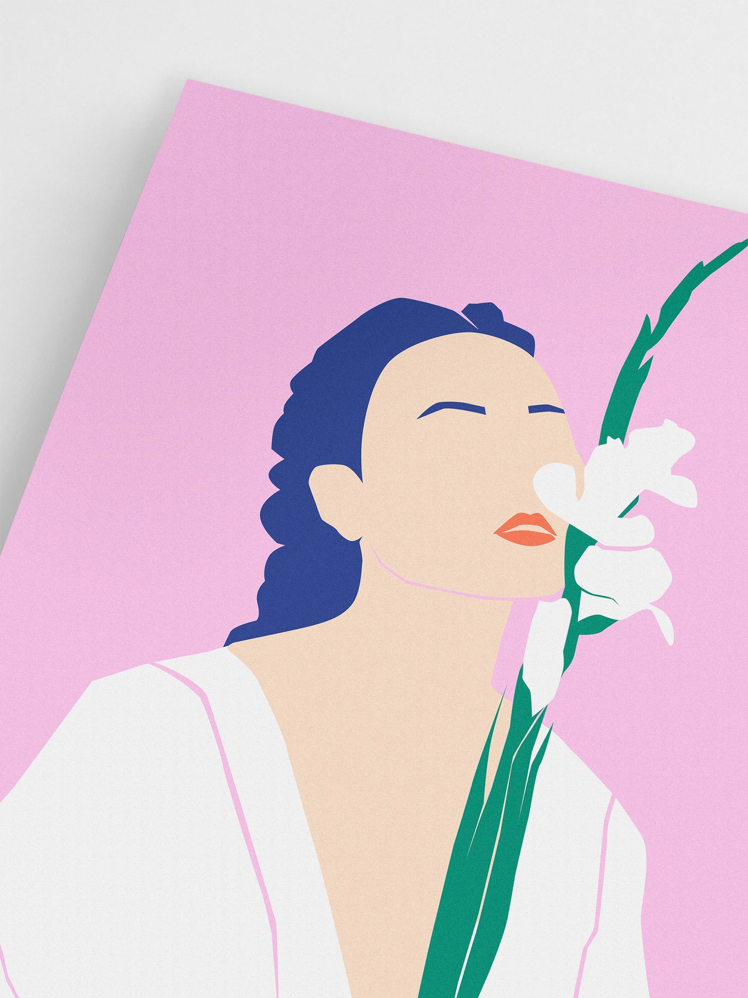 Abstract Woman & Plant