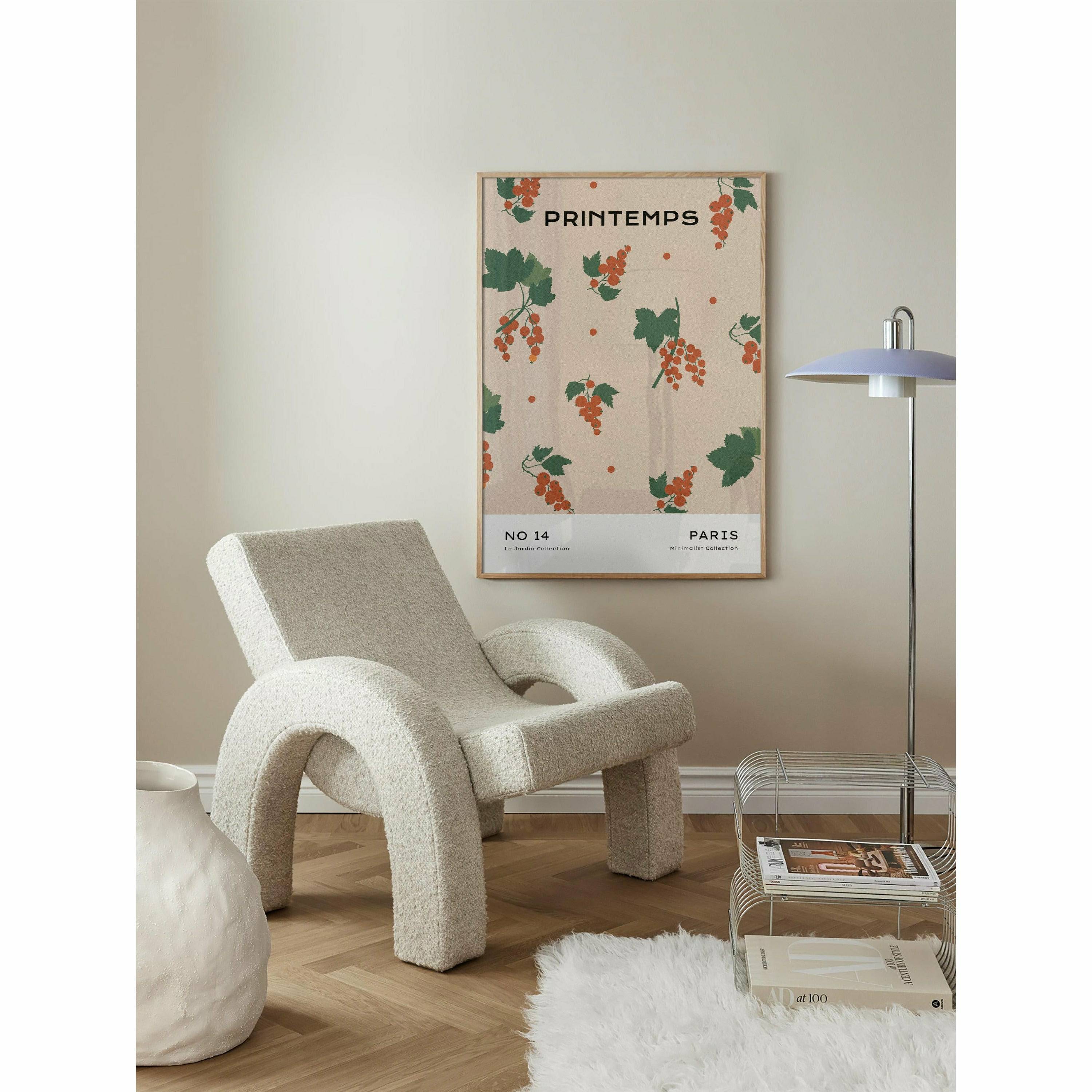 Strawberry Pattern Bedroom Artwork