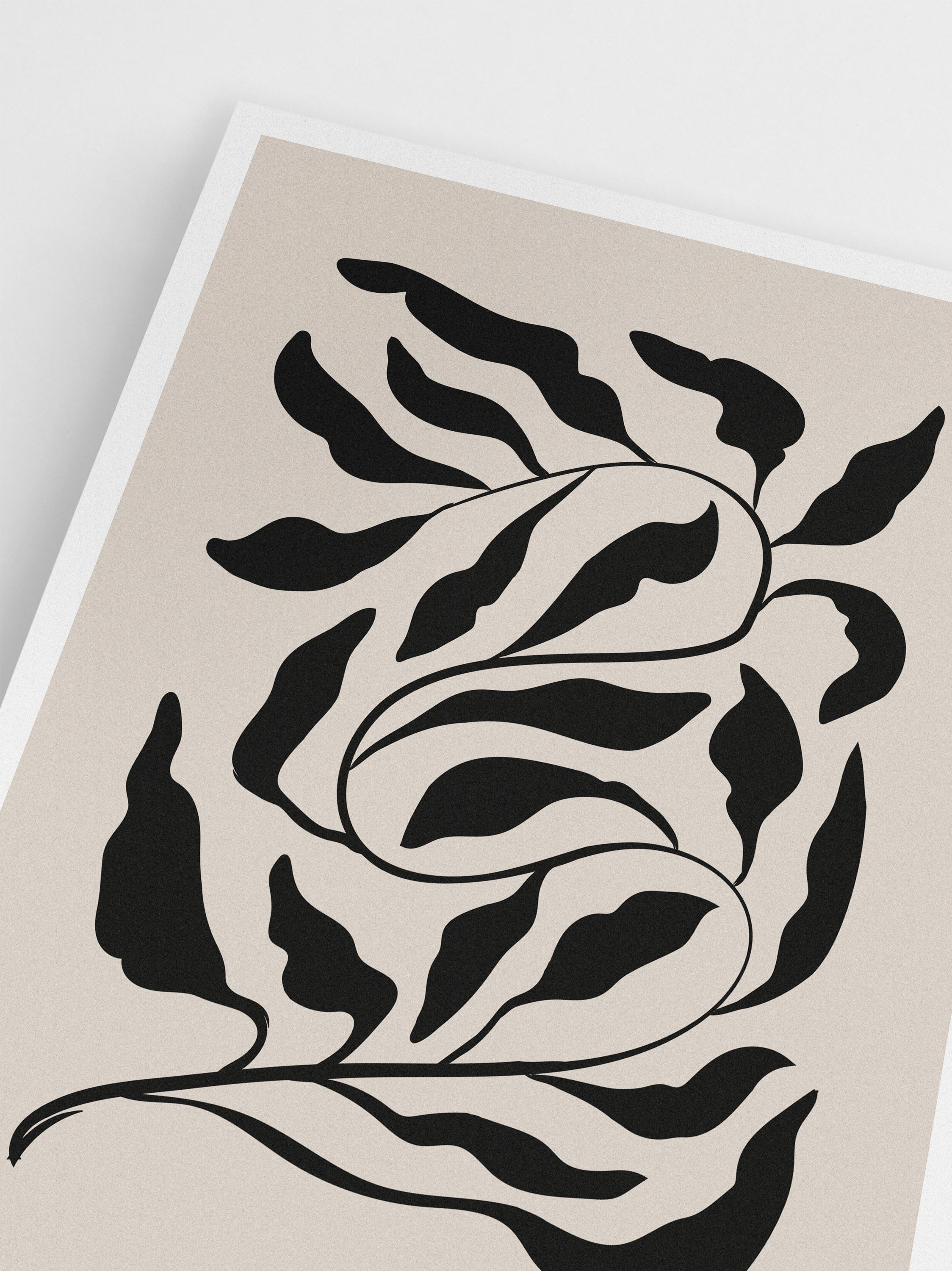 Abstract Leafy Wall Art