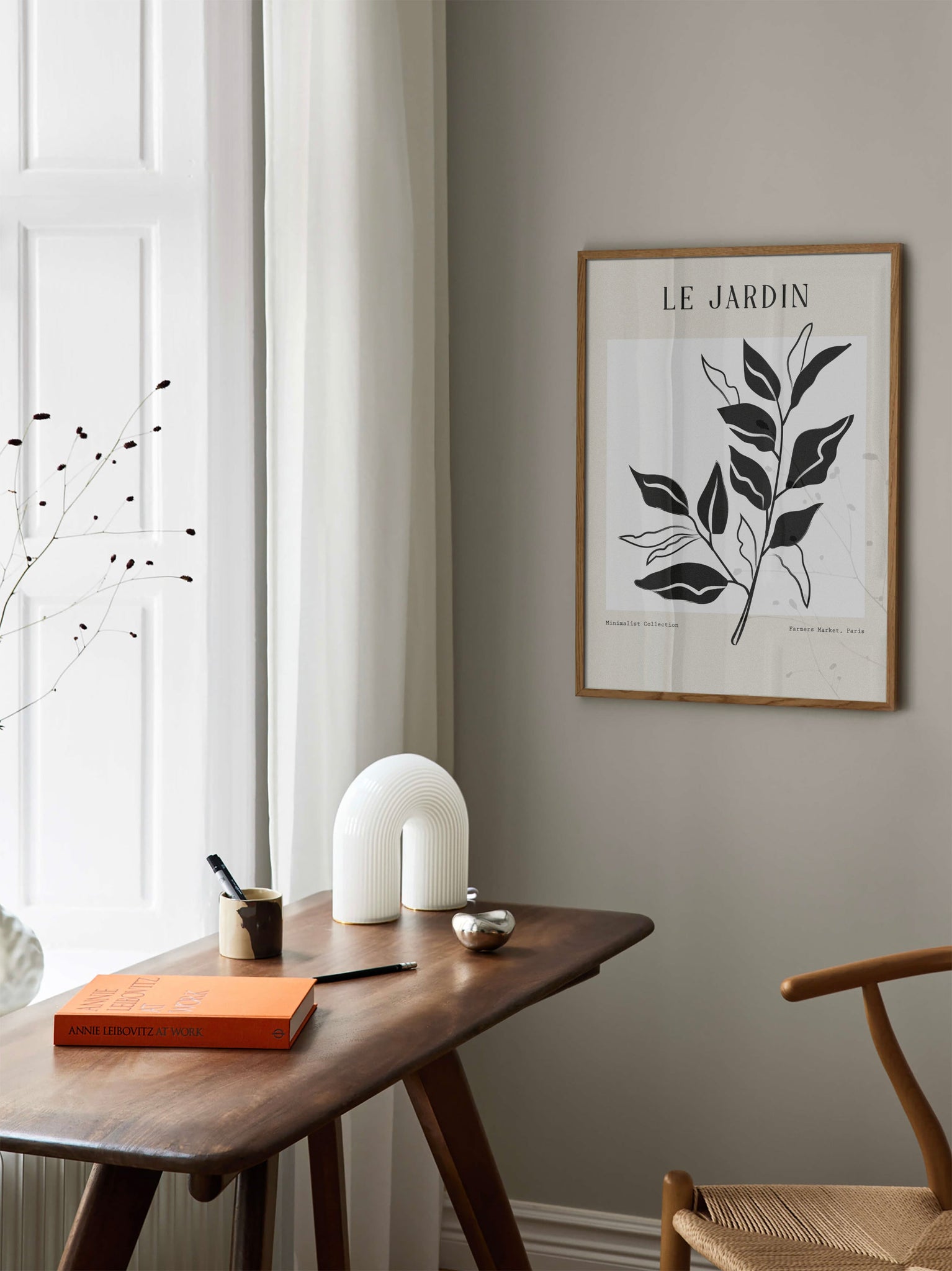 Le Jardin Leaves Bedroom Artwork