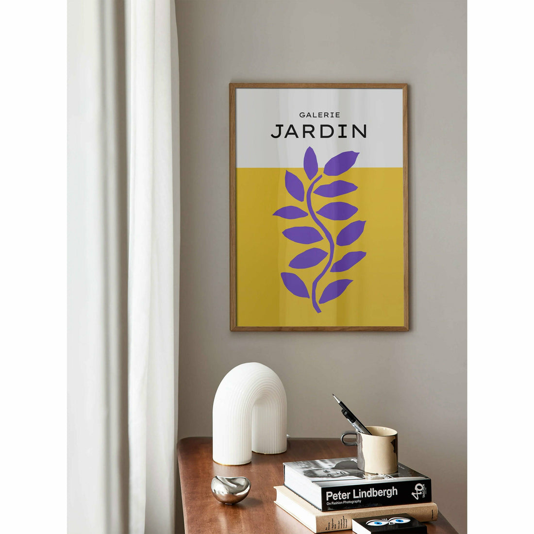 Purple and Yellow Jardin Room Wall Decor