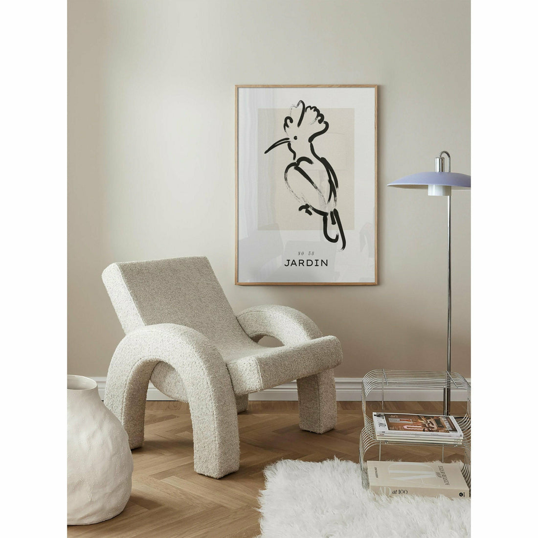 Bird Brushed Animal Wall Art