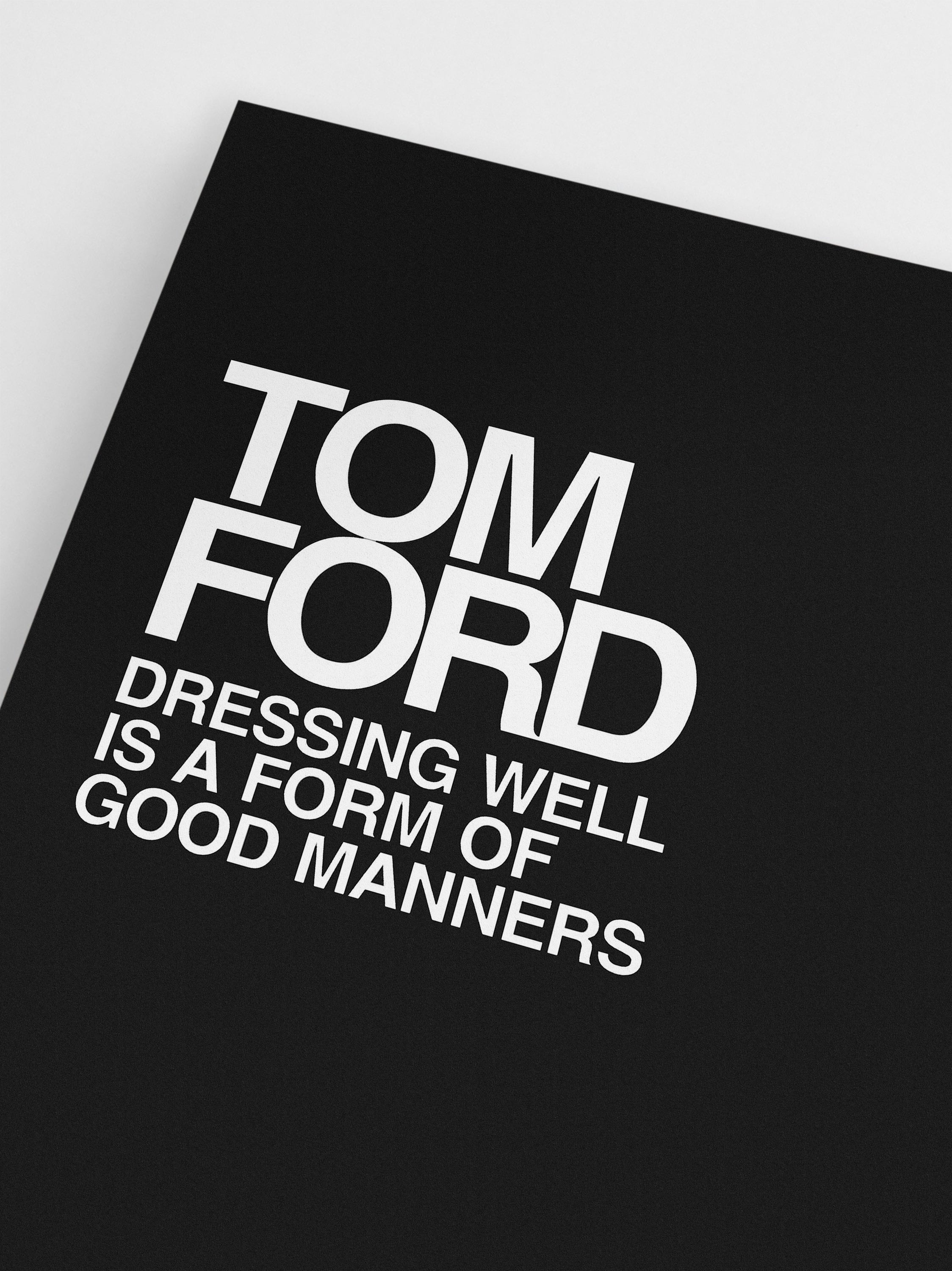 Tom Ford Poster wall art