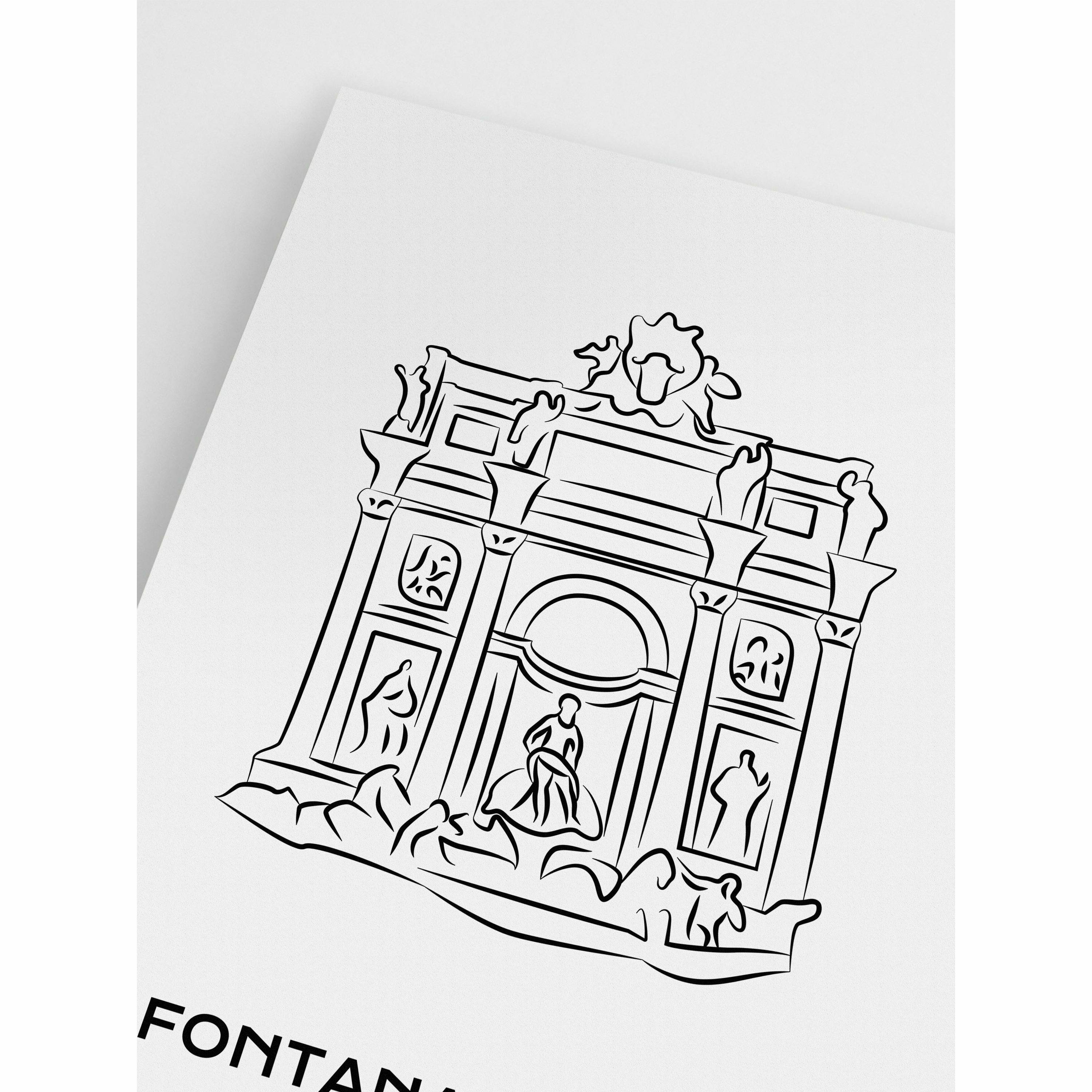 Fontana Di Trevi Poster