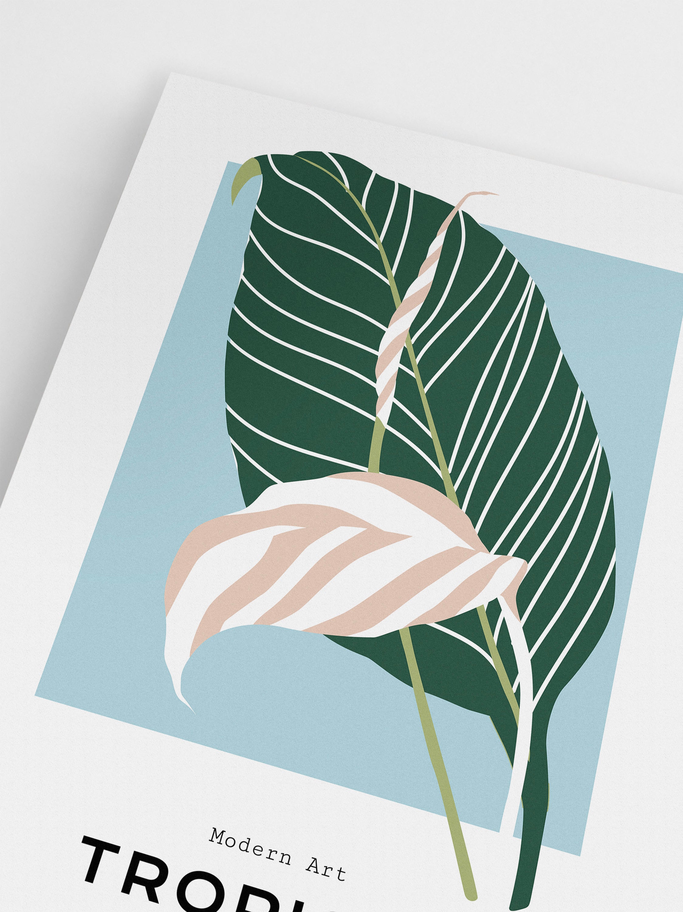 Tropical Leaves - Blue