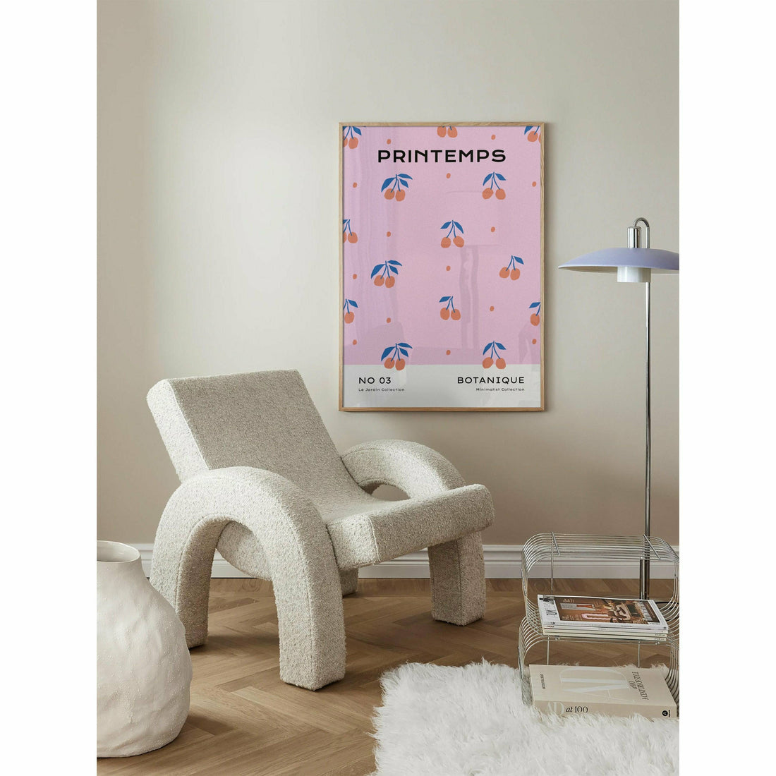 Minimalist Cherry Bedroom Art