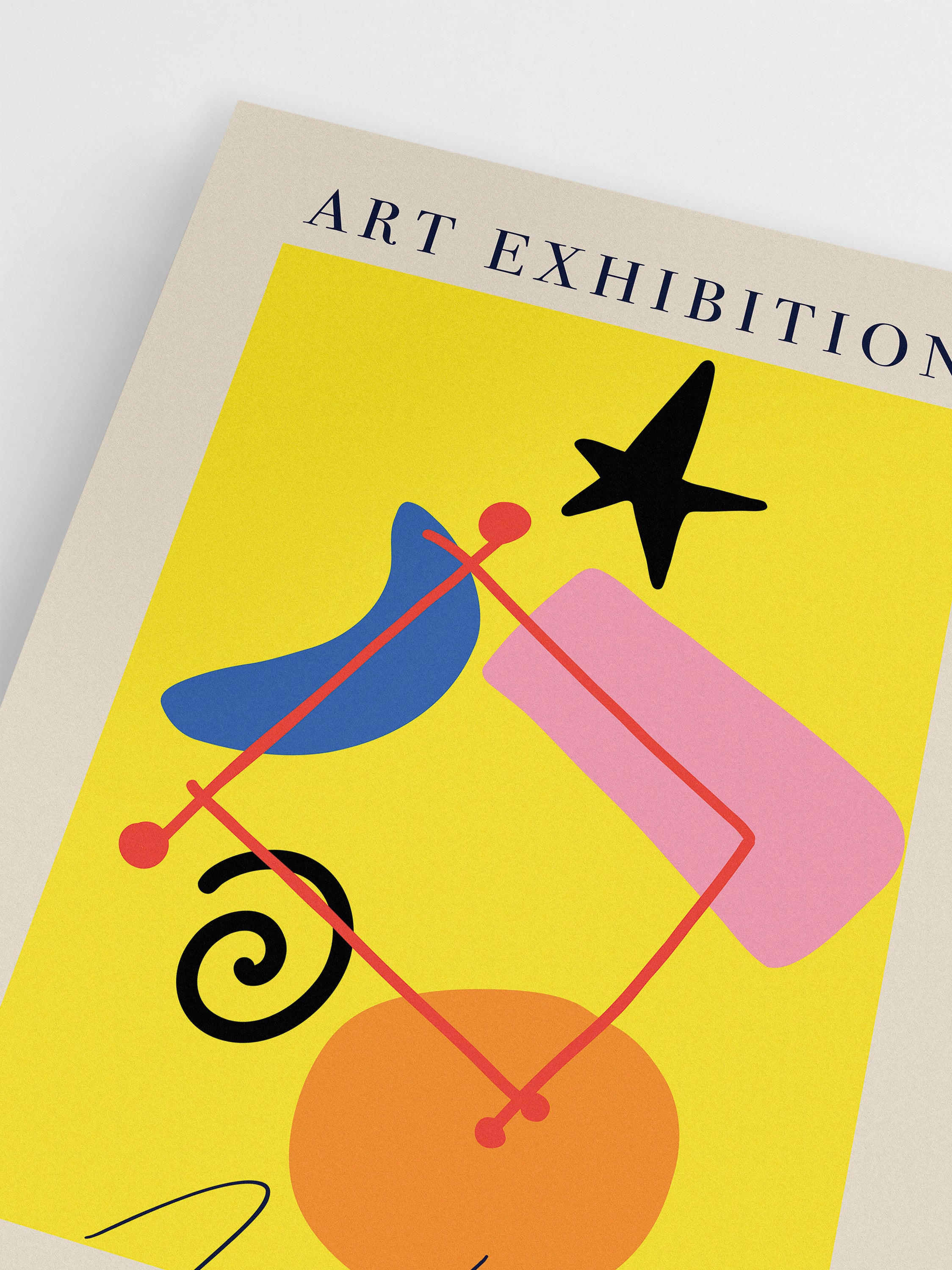 Joan Miró Yellow Poster