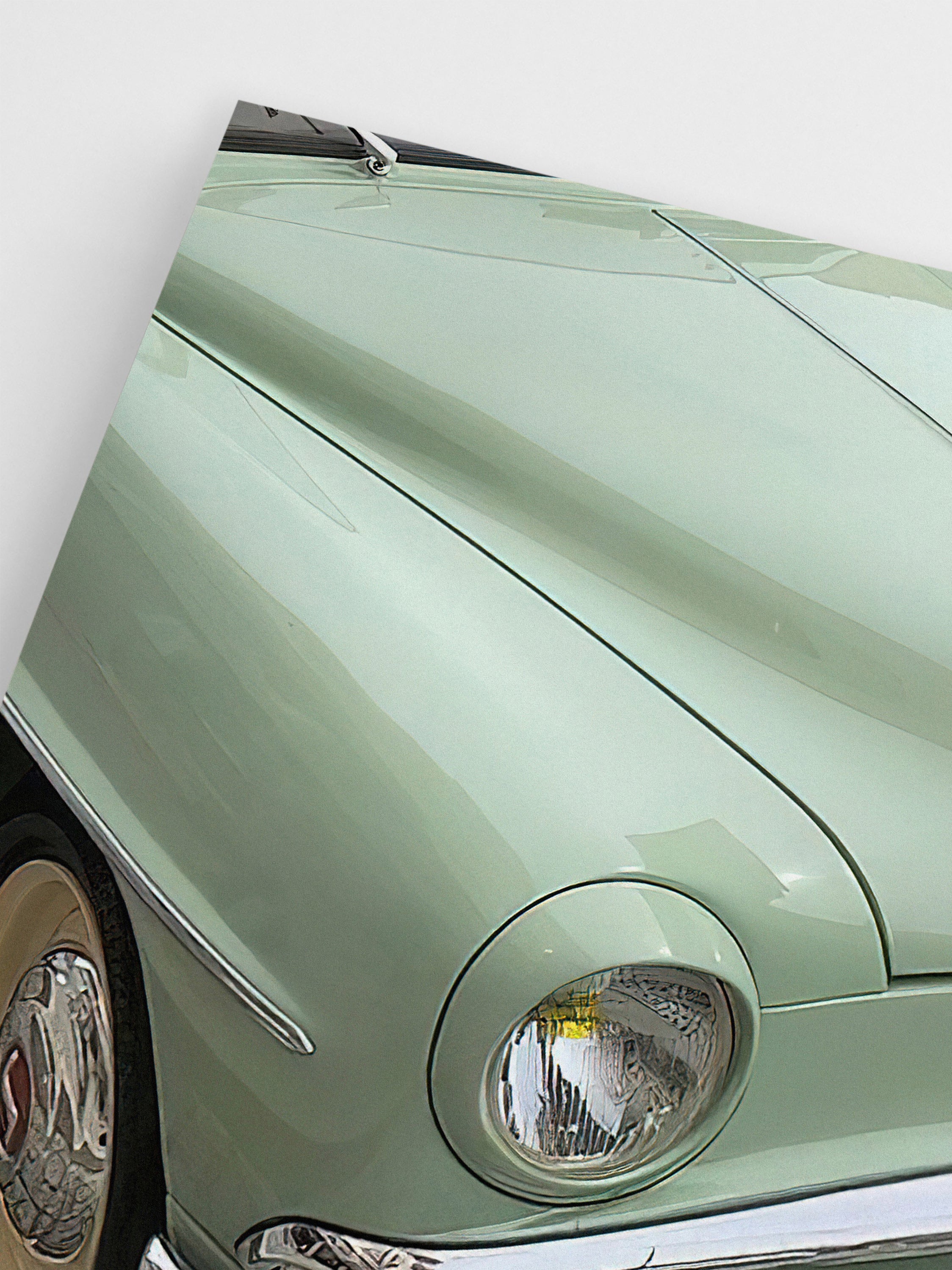 Green Vintage Car wall art