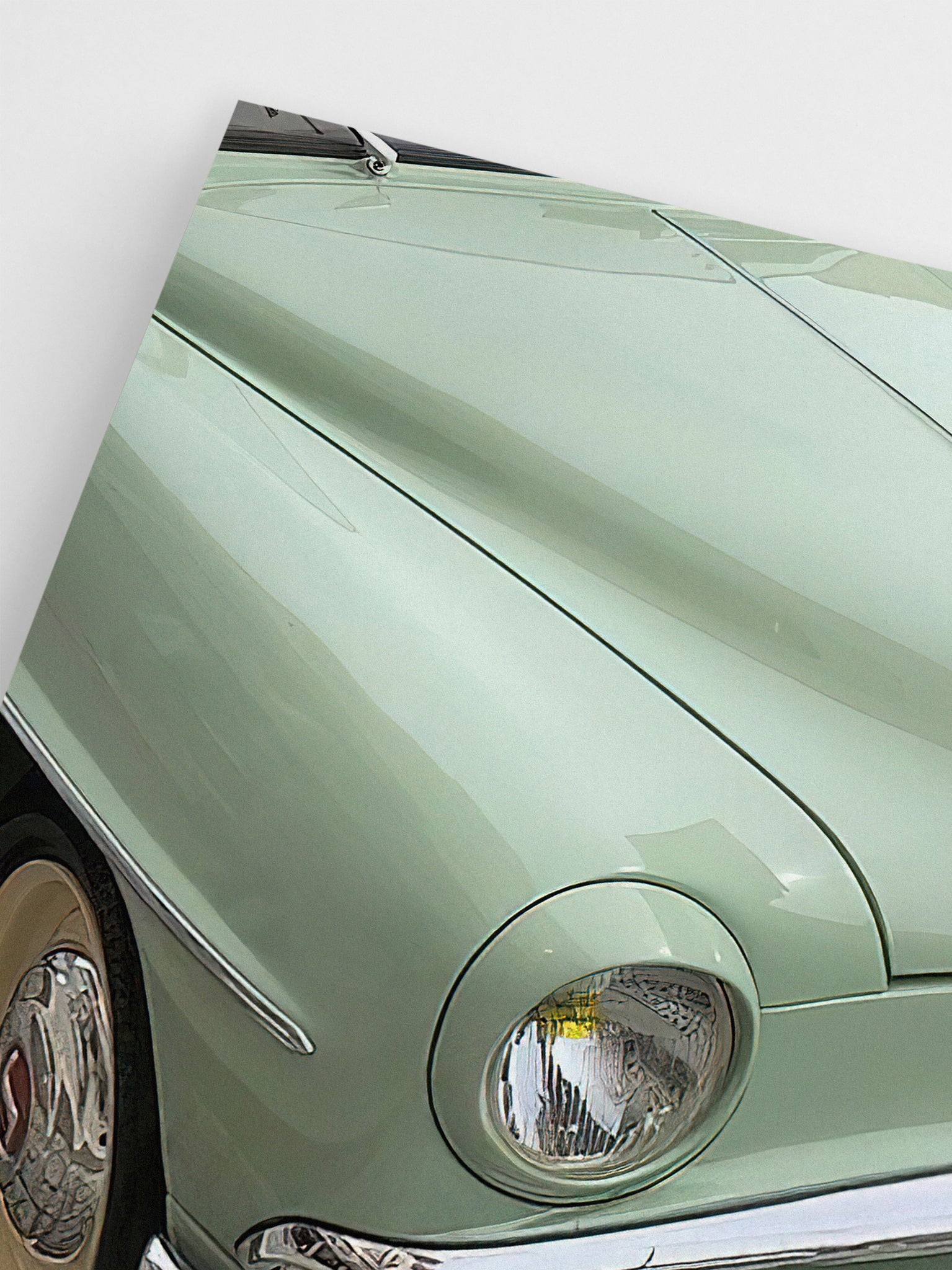 Green Vintage Car wall art